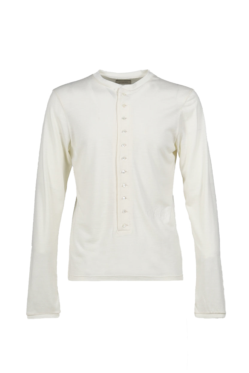 BED J.W. FORD HENRY-NECKLINE SHIRTS / WHT