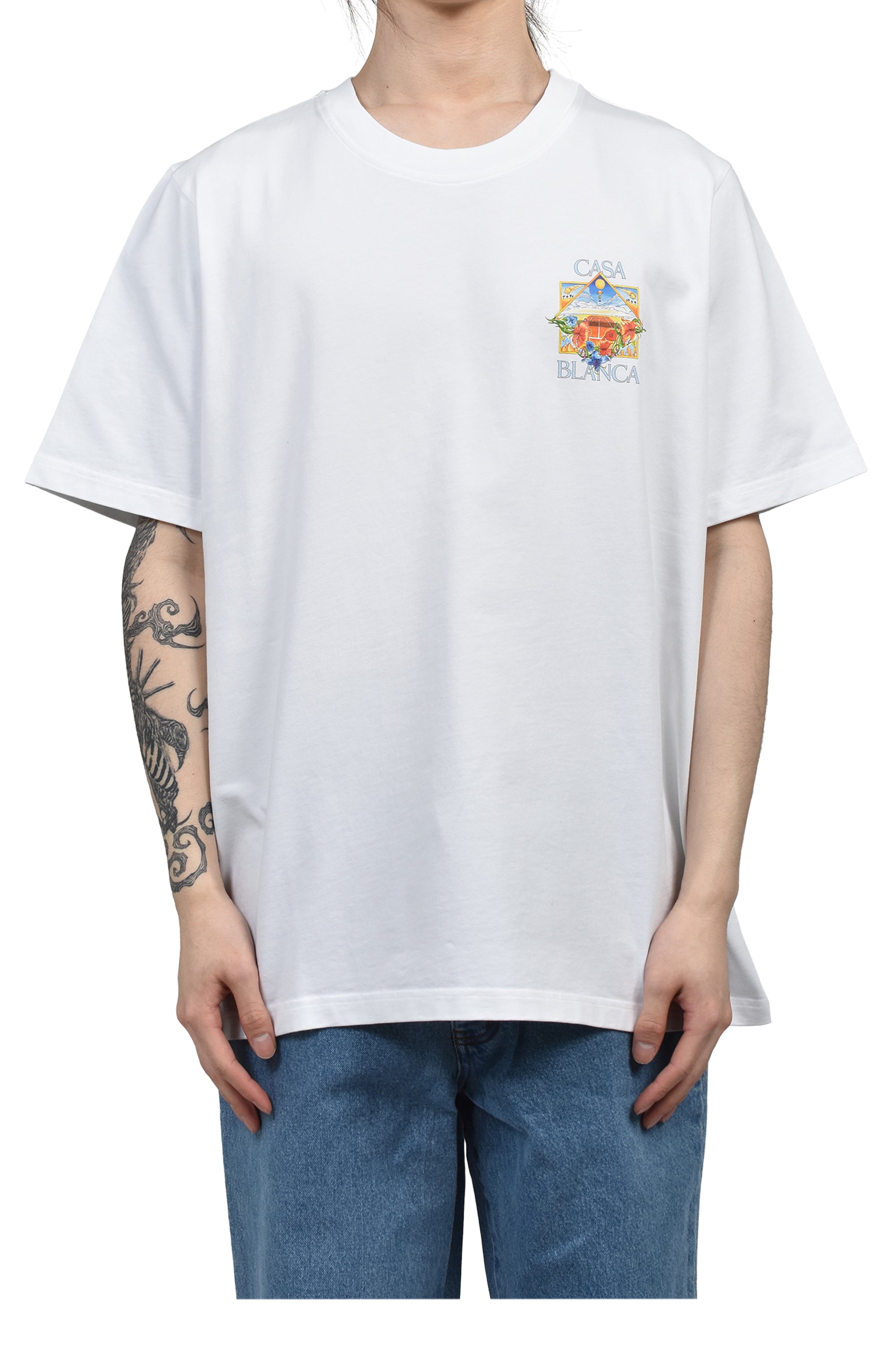Casablanca カサブランカ SS26 FLOWER COURT ICON CLASSIC T-SHIRT