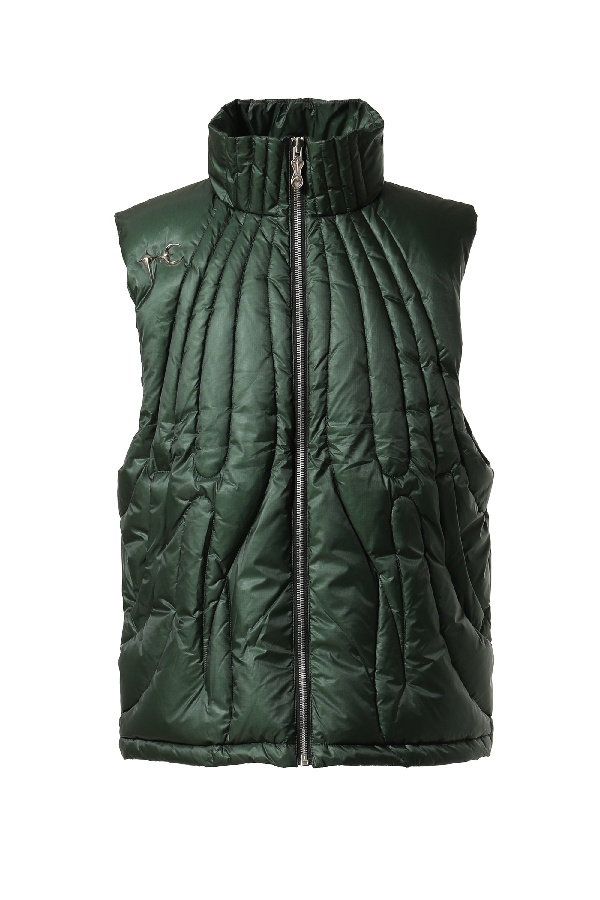 THUG CLUB FW23 CAVE GOOSE DOWN VEST / GRN -NUBIAN