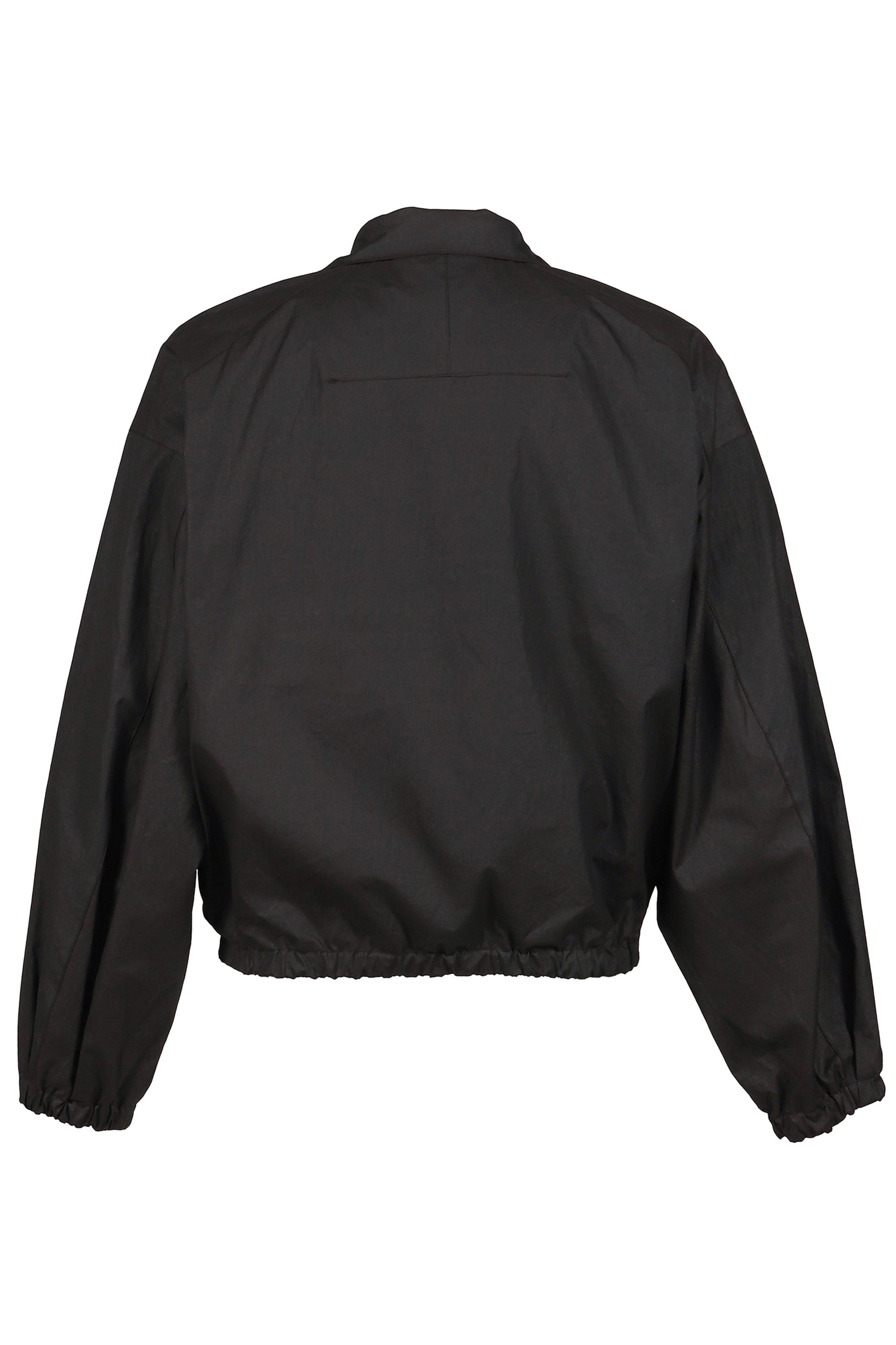 DRAPED BLOUSON COTTON / BLK