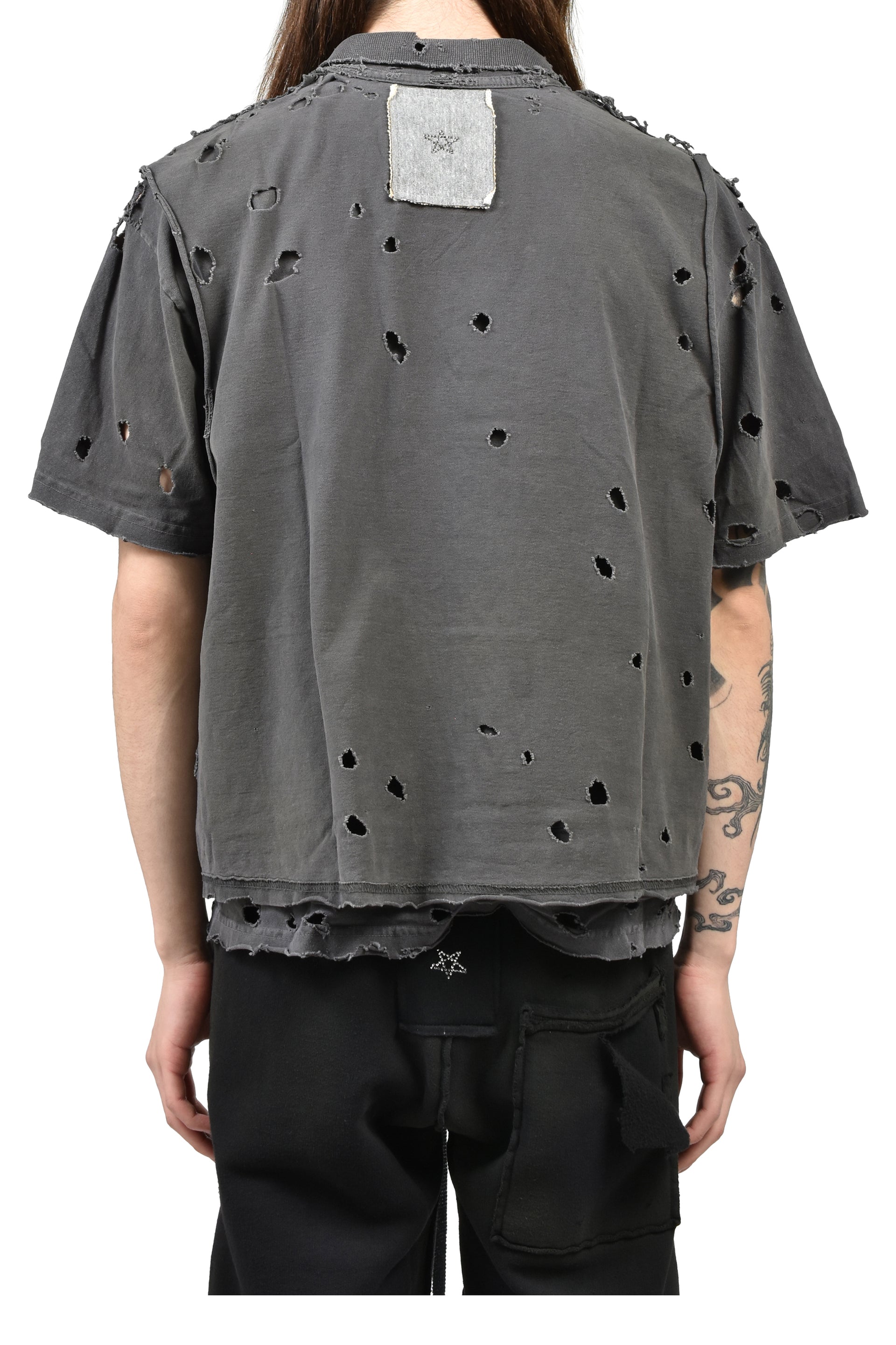 FRAT COLLARED MUSCLE T-SHIRT / WARM WARM BRUISE