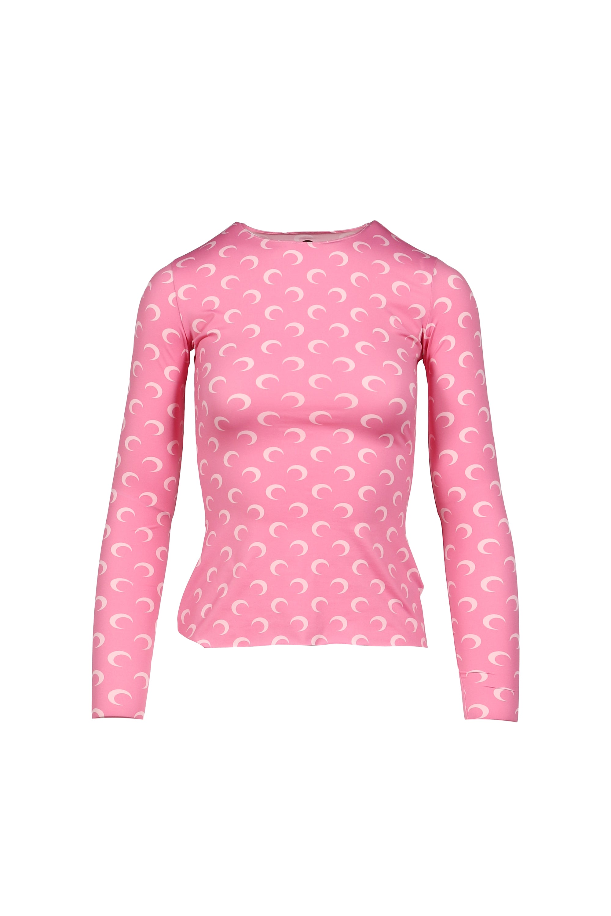 MARINE SERRE マリーンセル ムーン トップス　 ピンク S Marine Serre マリーン セル SS26 MOON PRINTED JERSEY LS CREWNECK