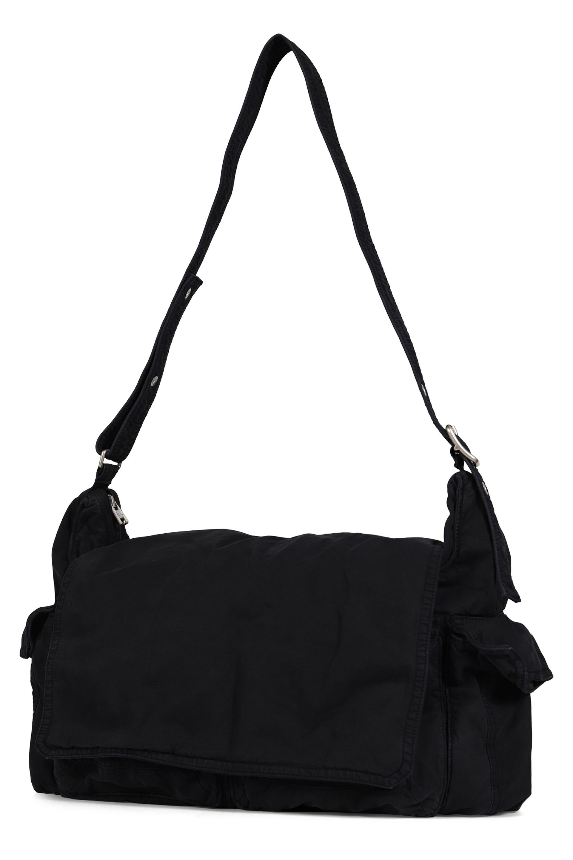 TWILL CARGO BAG WOVEN / BLK