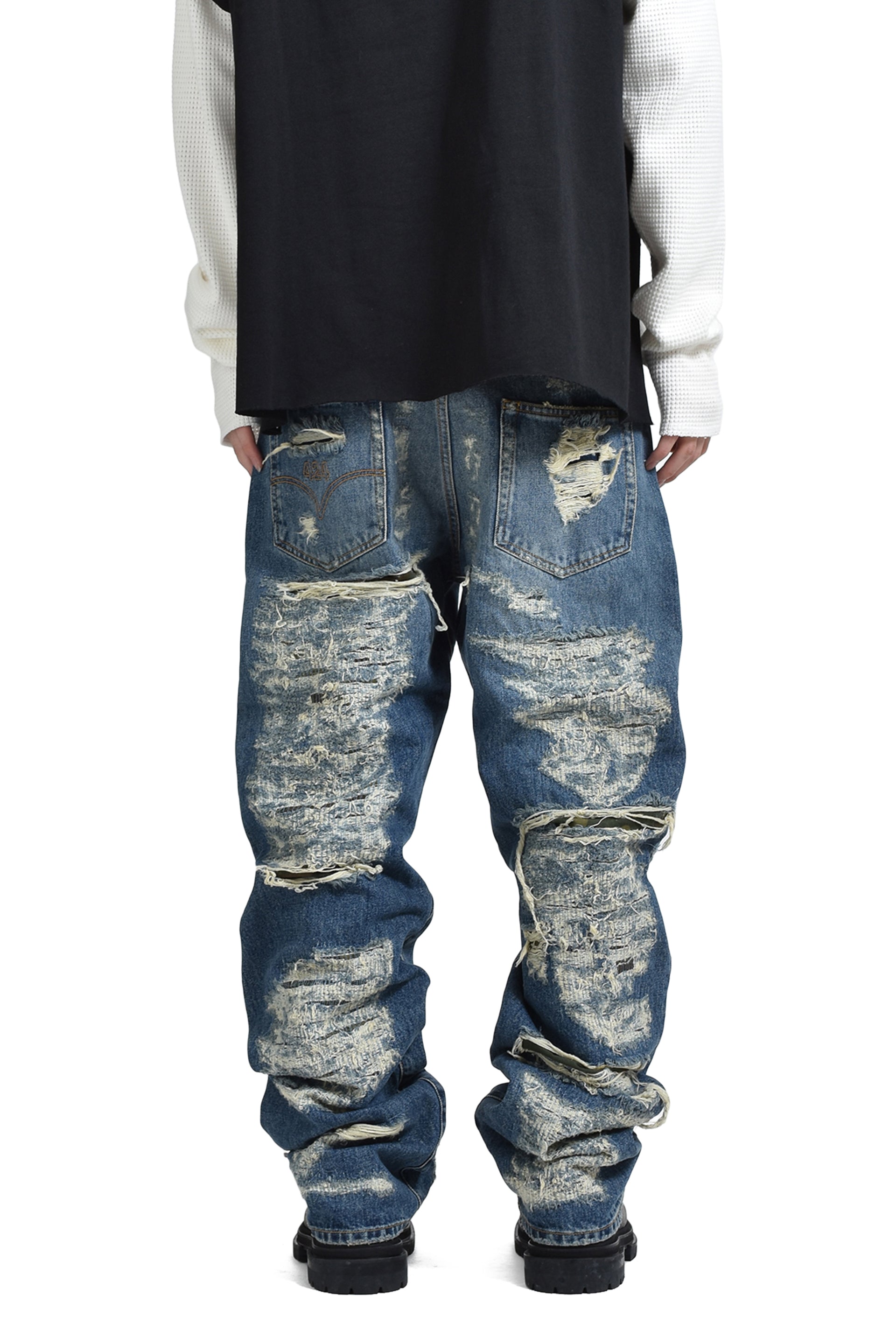 424 COLLECTION REPAIRED LOOSE FIVEPOCKET / BLU