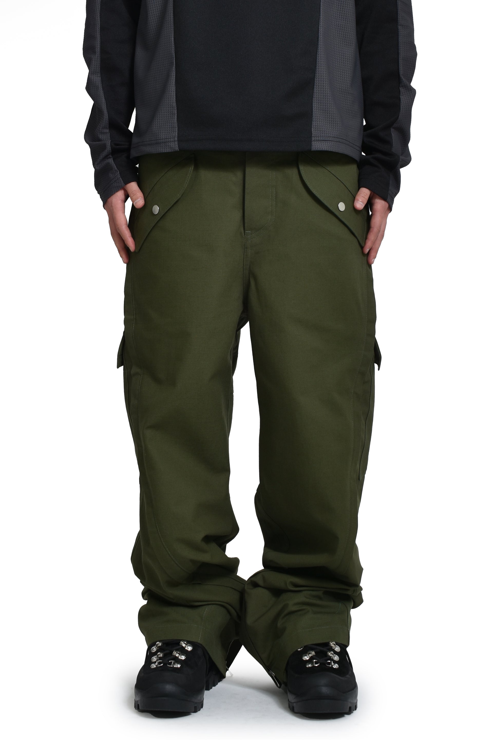 FFFPOSTALSERVICE 3-WAY ZIP CARGO TROUSERS / ARMY GRN