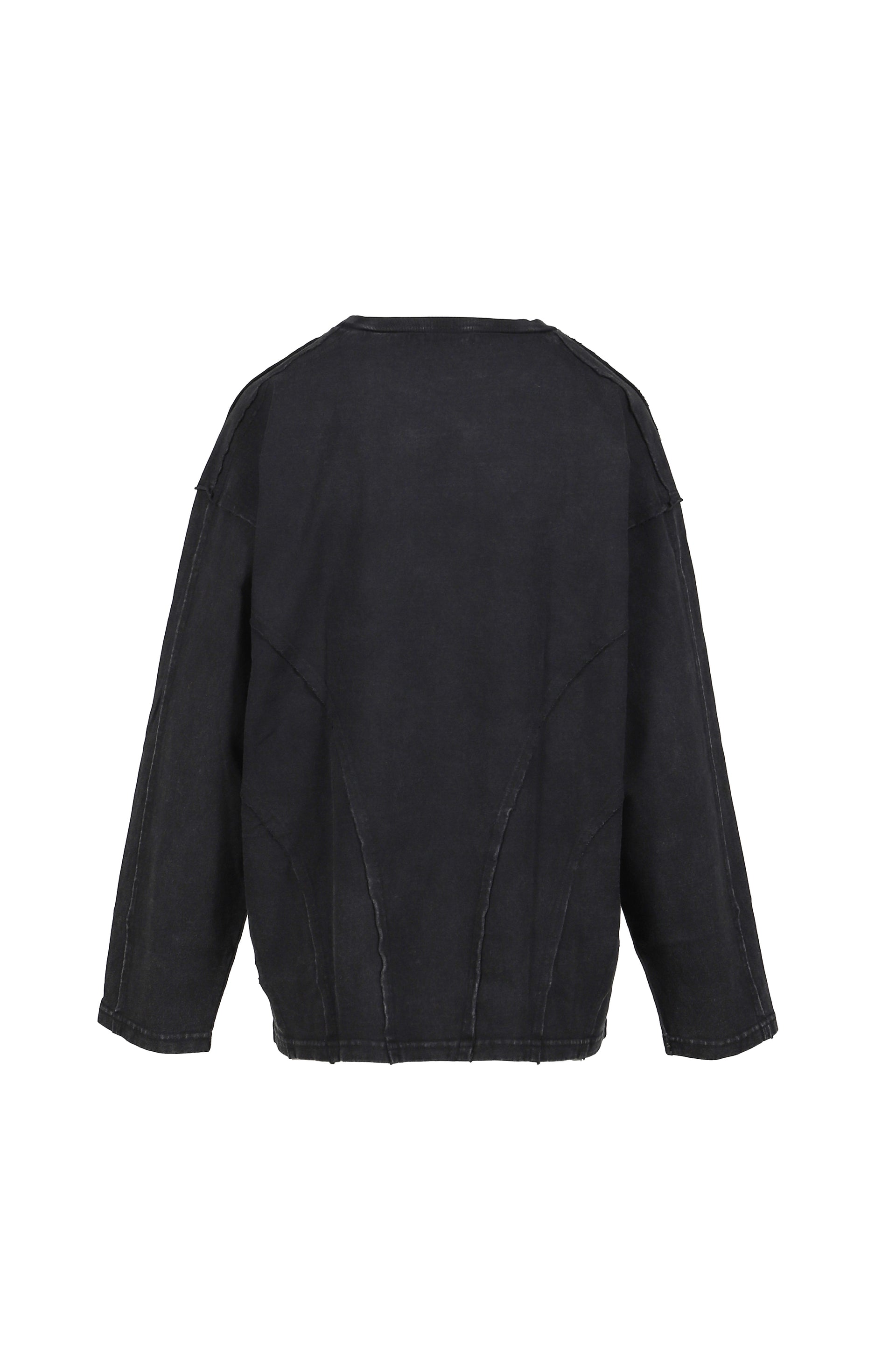 CREWNECK L/S TEE / BLK