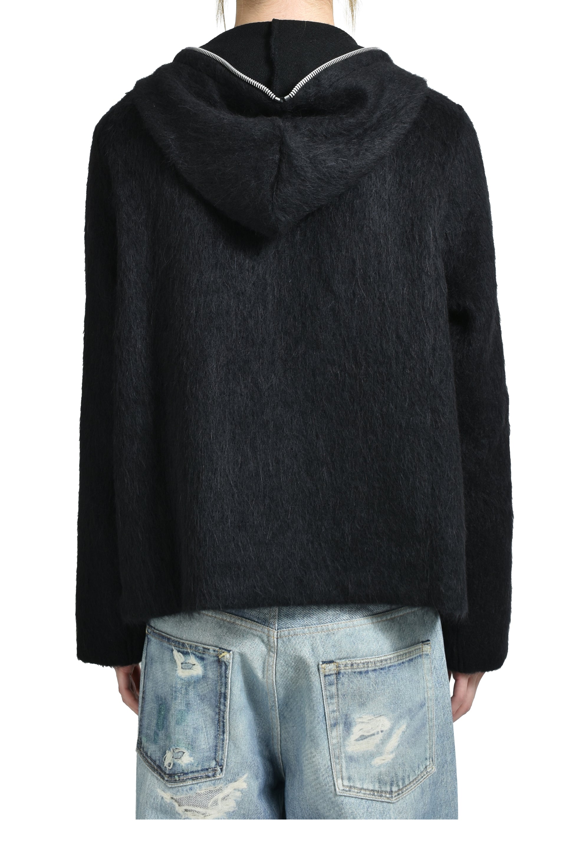 FULL ZIP HOOD / BLACK