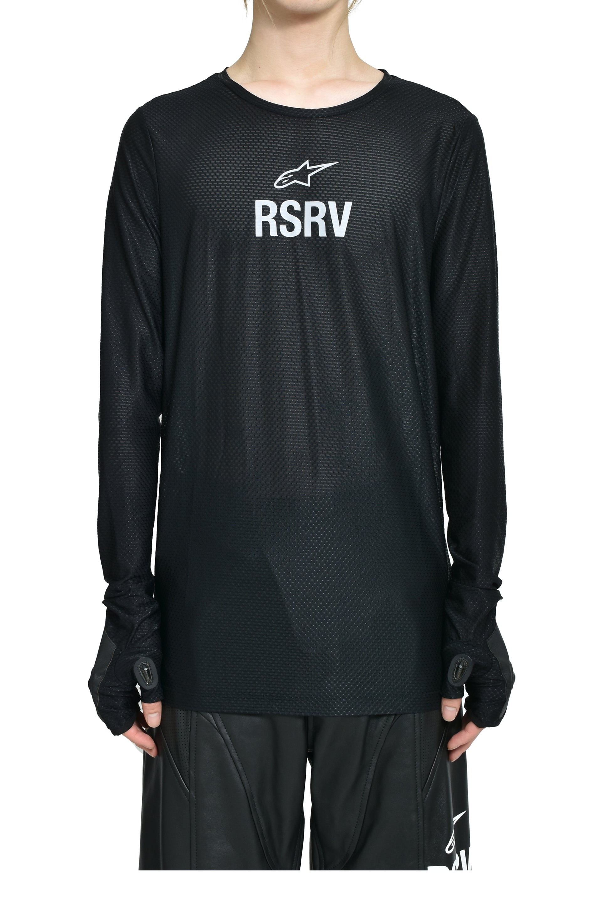 KNUCKLE LS TEE / BLK