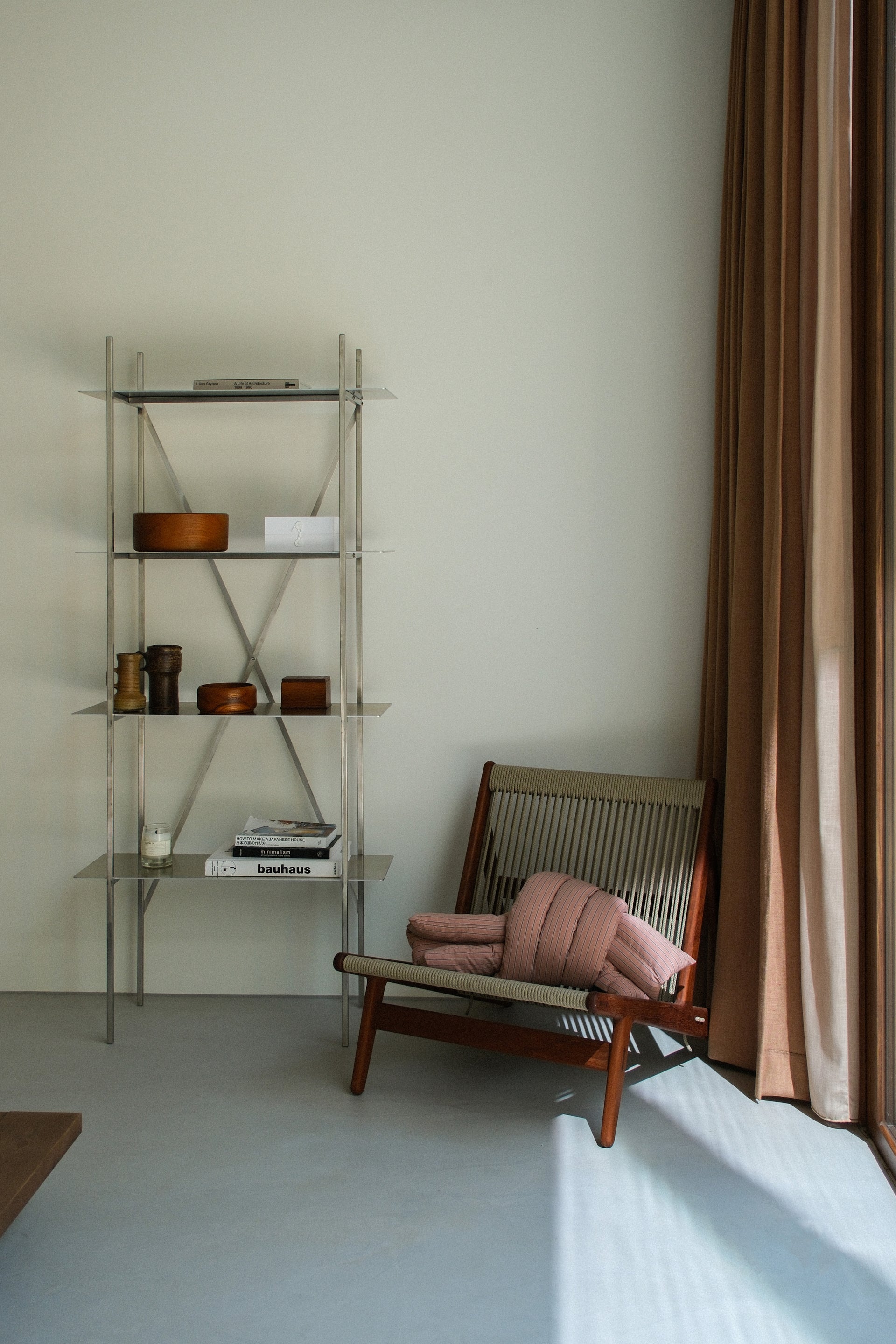 MUSUBI CUSHION - COTTON DOUBLE STRIPES | LITCHI SKIN / MULTI