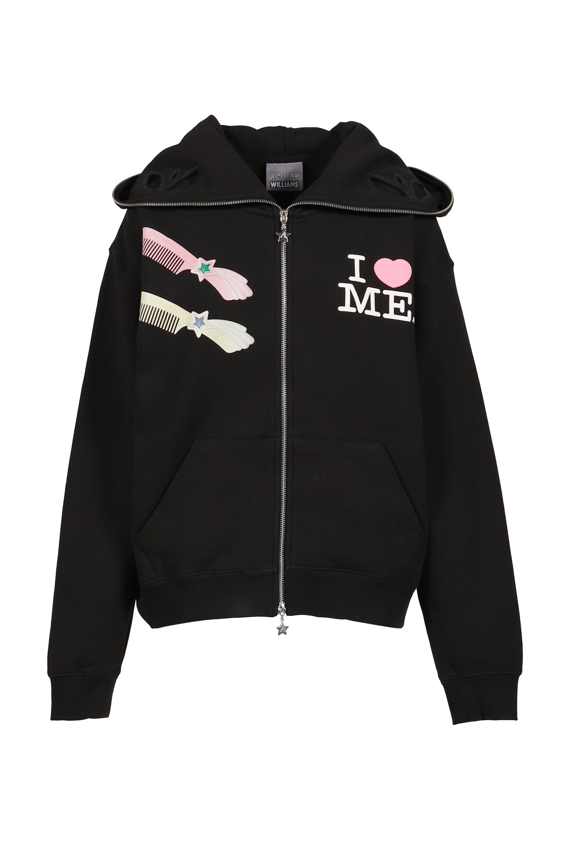 MALTESE BUTTERFLY HOODIE / BLK