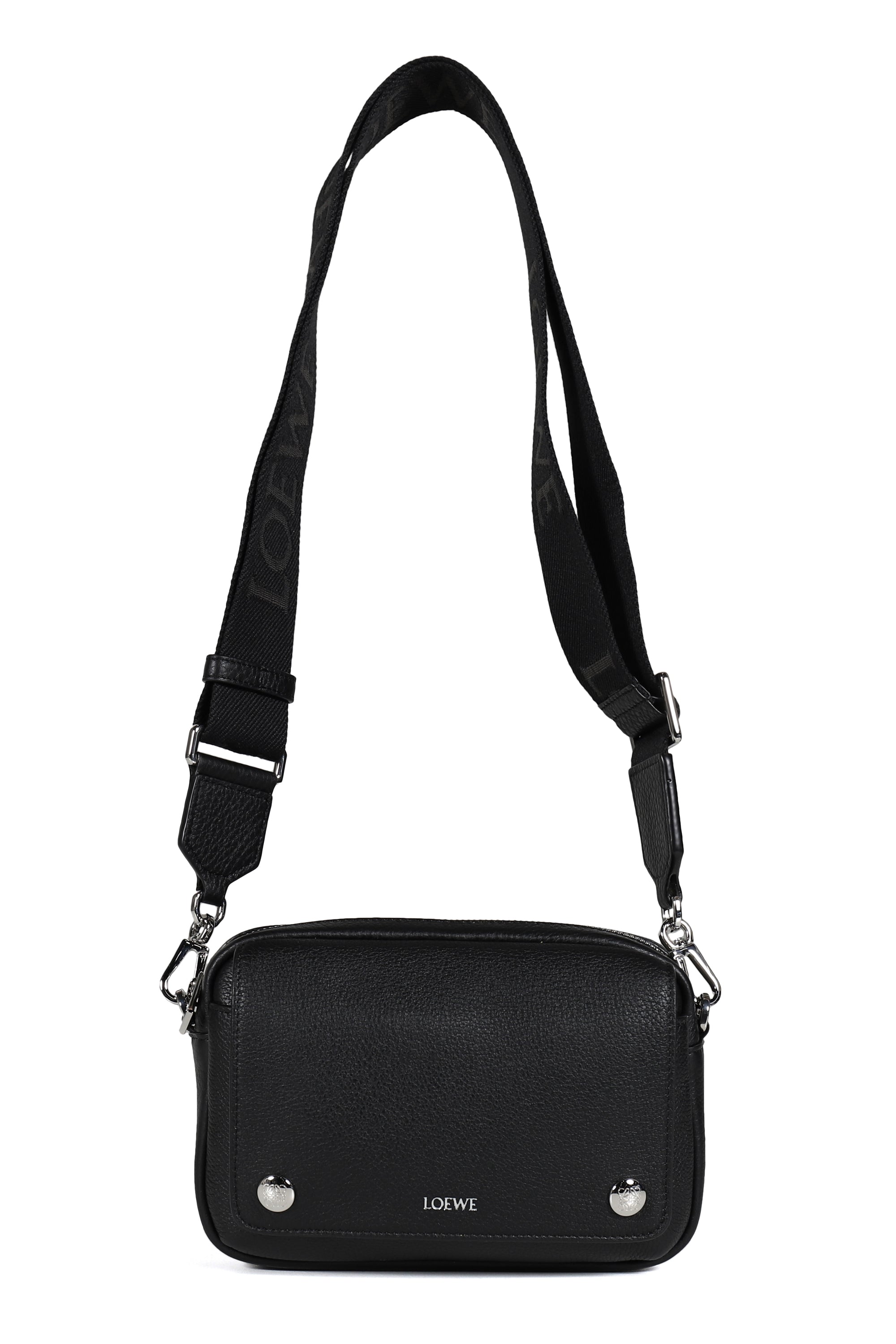 LOEWE ロエベ FW25 PEBBLE MESSENGER SMALL / BLK - NUBIAN ヌビアン