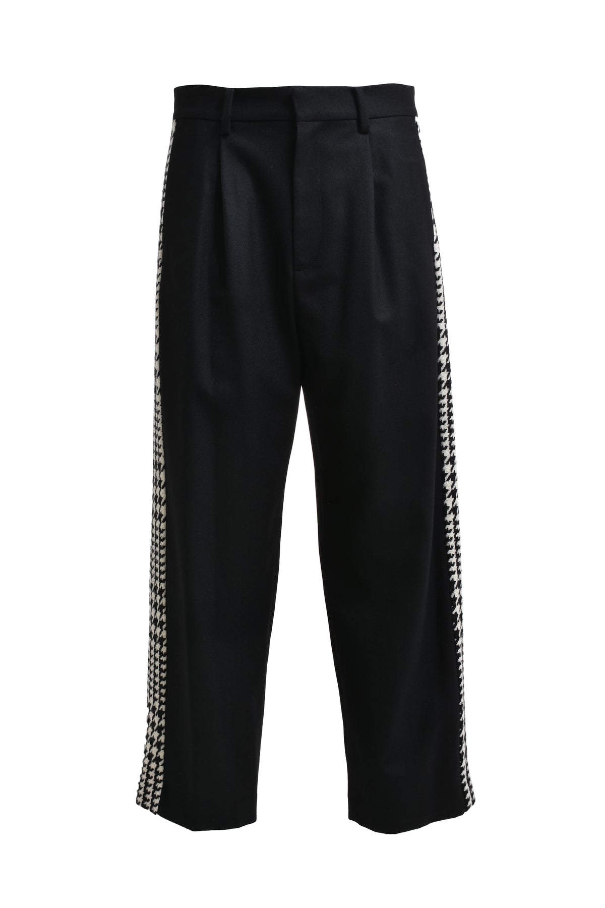 PHENOMENON HOUNDSTOOTH LINE TROUSERS / BLK