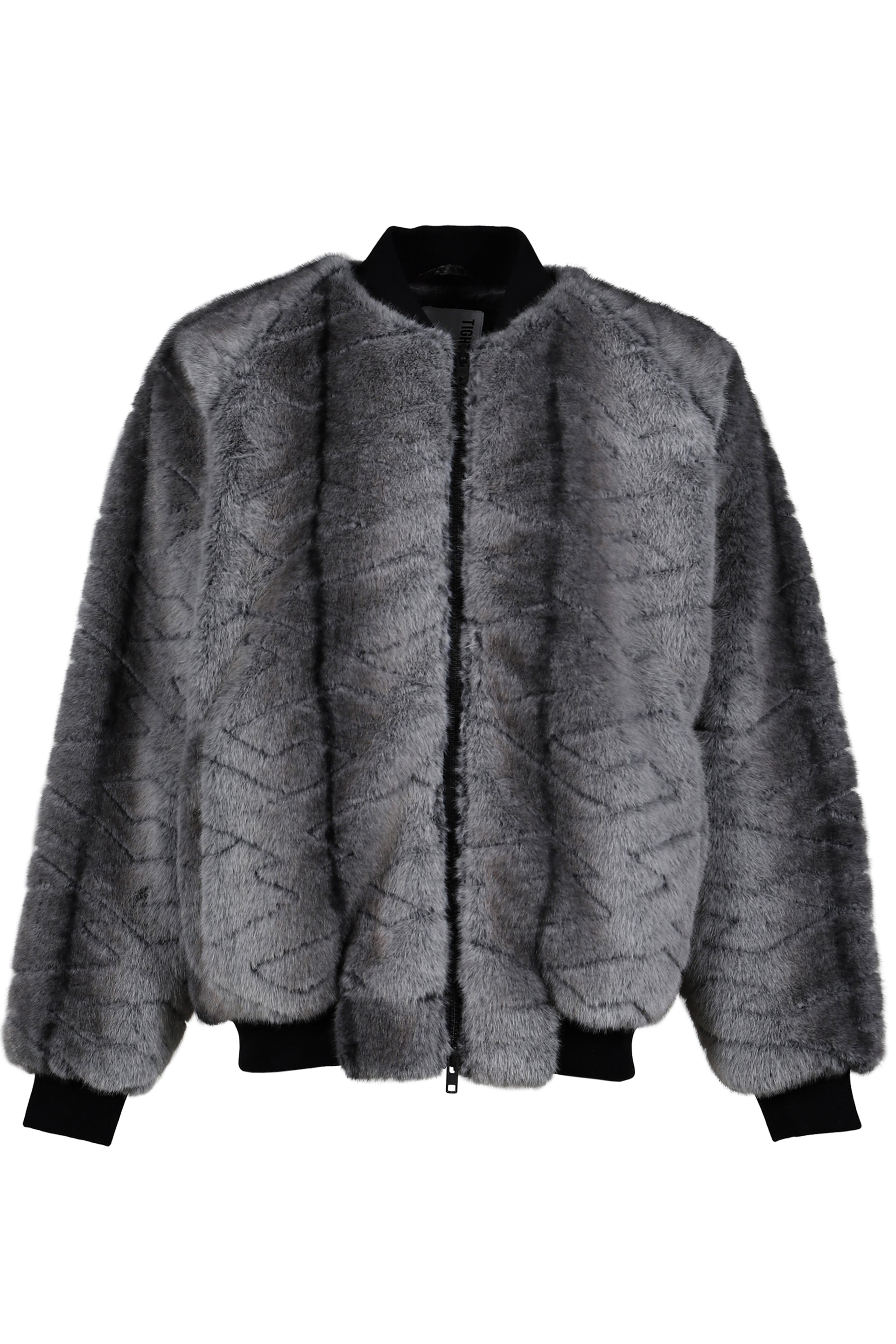 T QUILT FUR MA-1 / BLK
