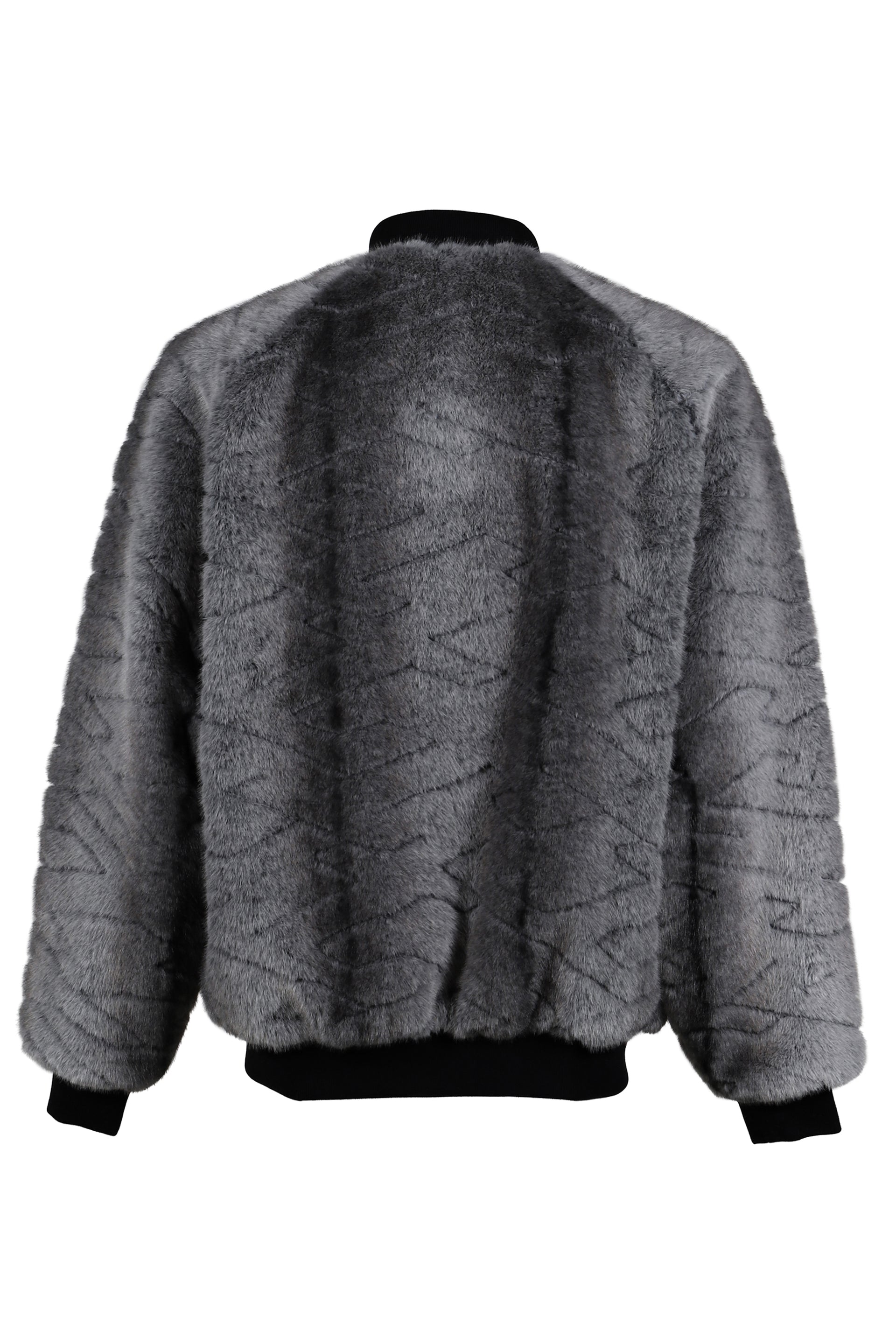 T QUILT FUR MA-1 / BLK