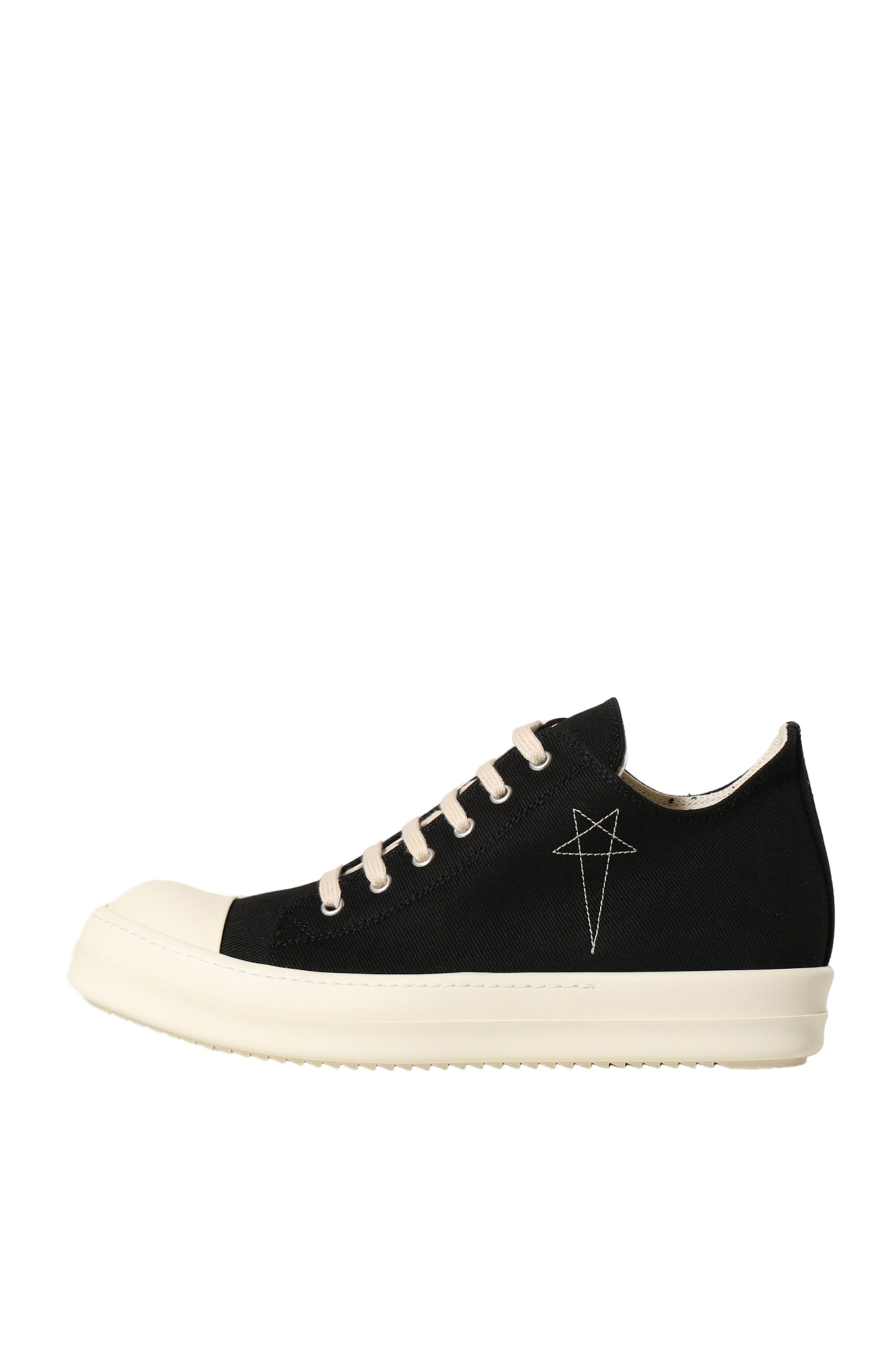 Rick Owens DRKSHDW FW23 LOW SNEAKS / BLK PEARL MILK MILK -NUBIAN