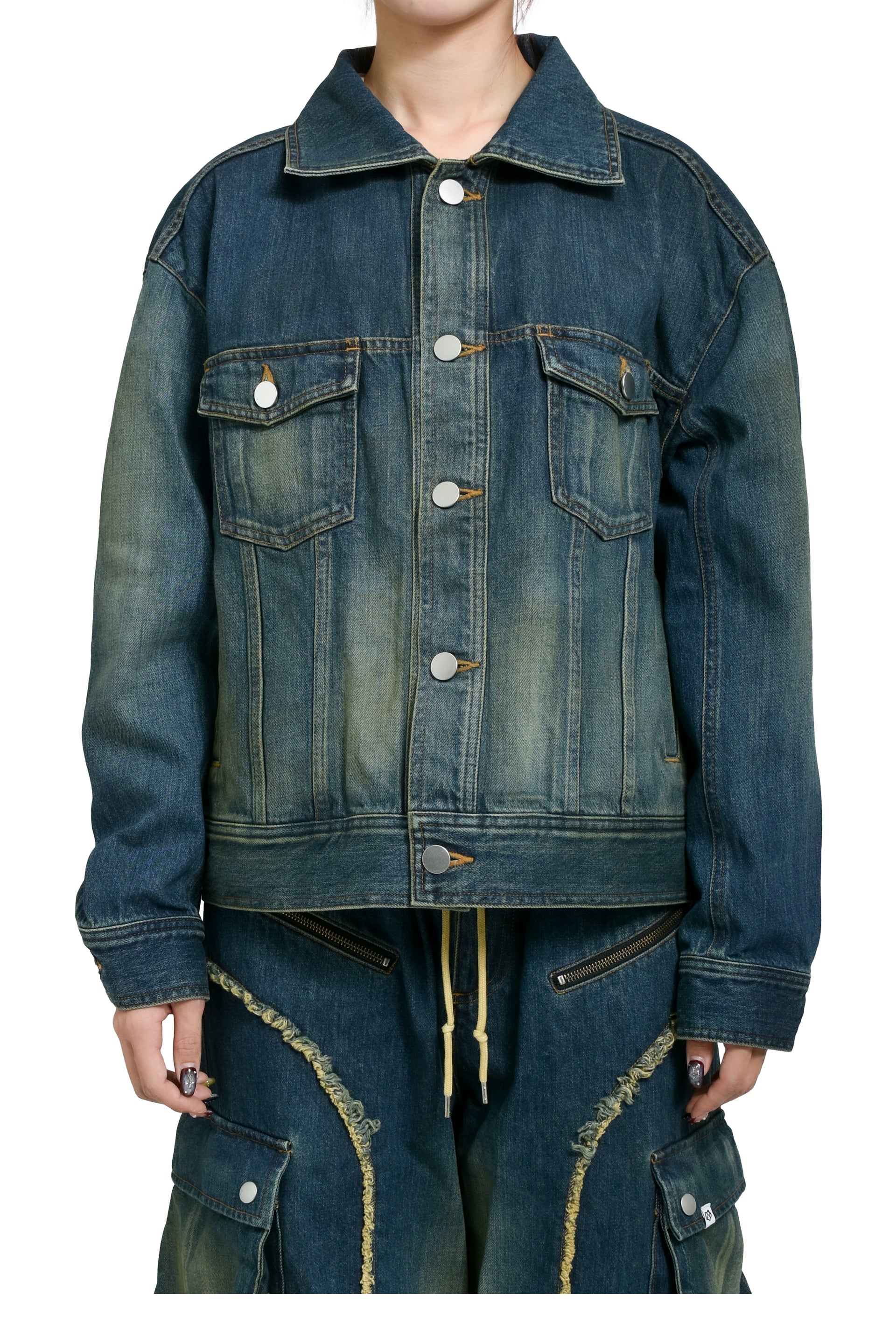 DENIM BLOUSON / BLUE