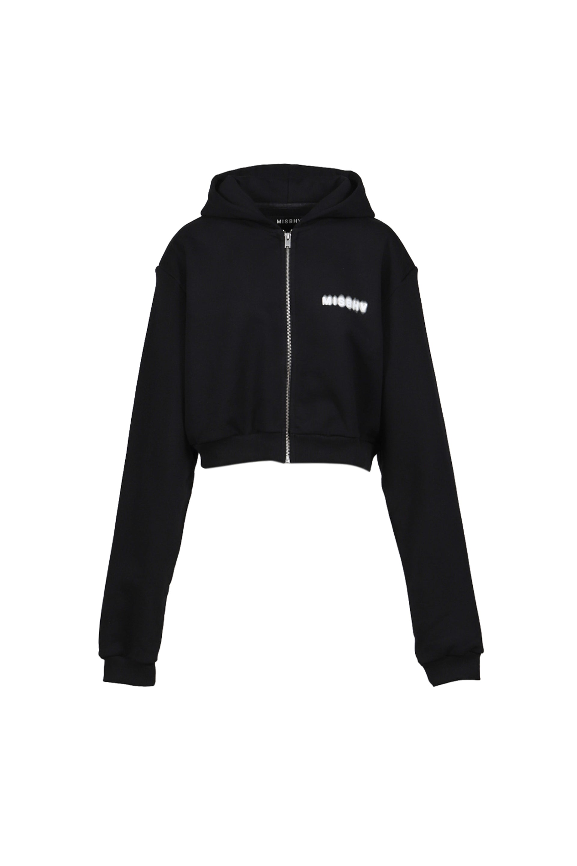MISBHV COMMUNITY CROPPED ZIPPED HOODIE(Exclusive) / BLK