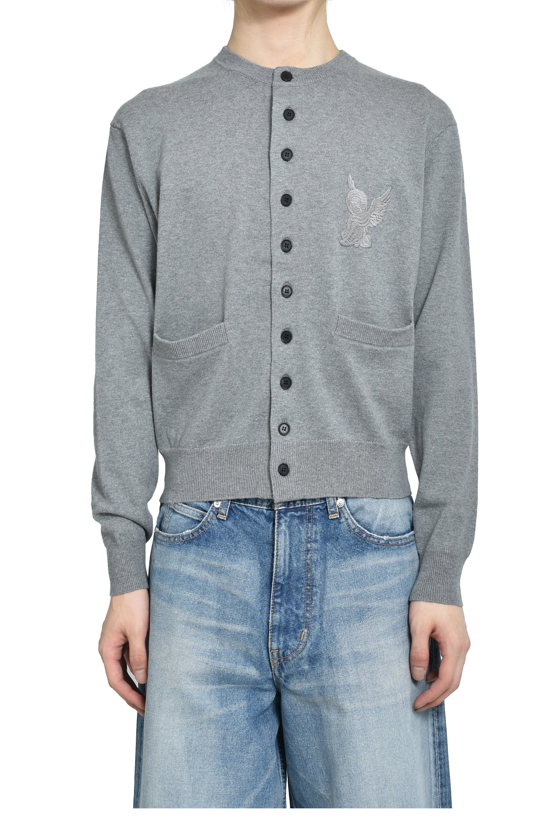 10 BUTTONS CARDIGAN / GRY