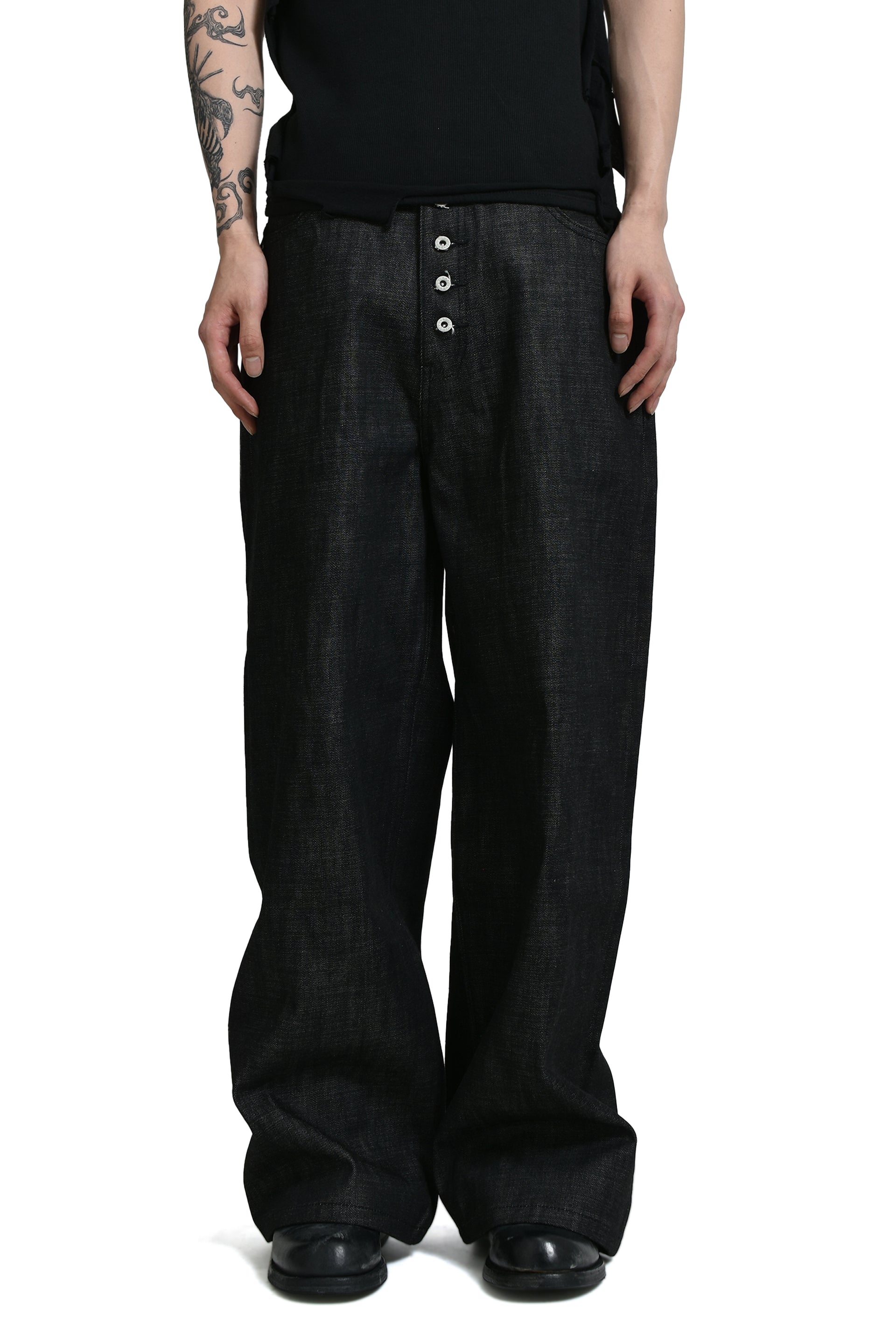 RAW DENIM JAPANESE LOOSE FIT / BLK