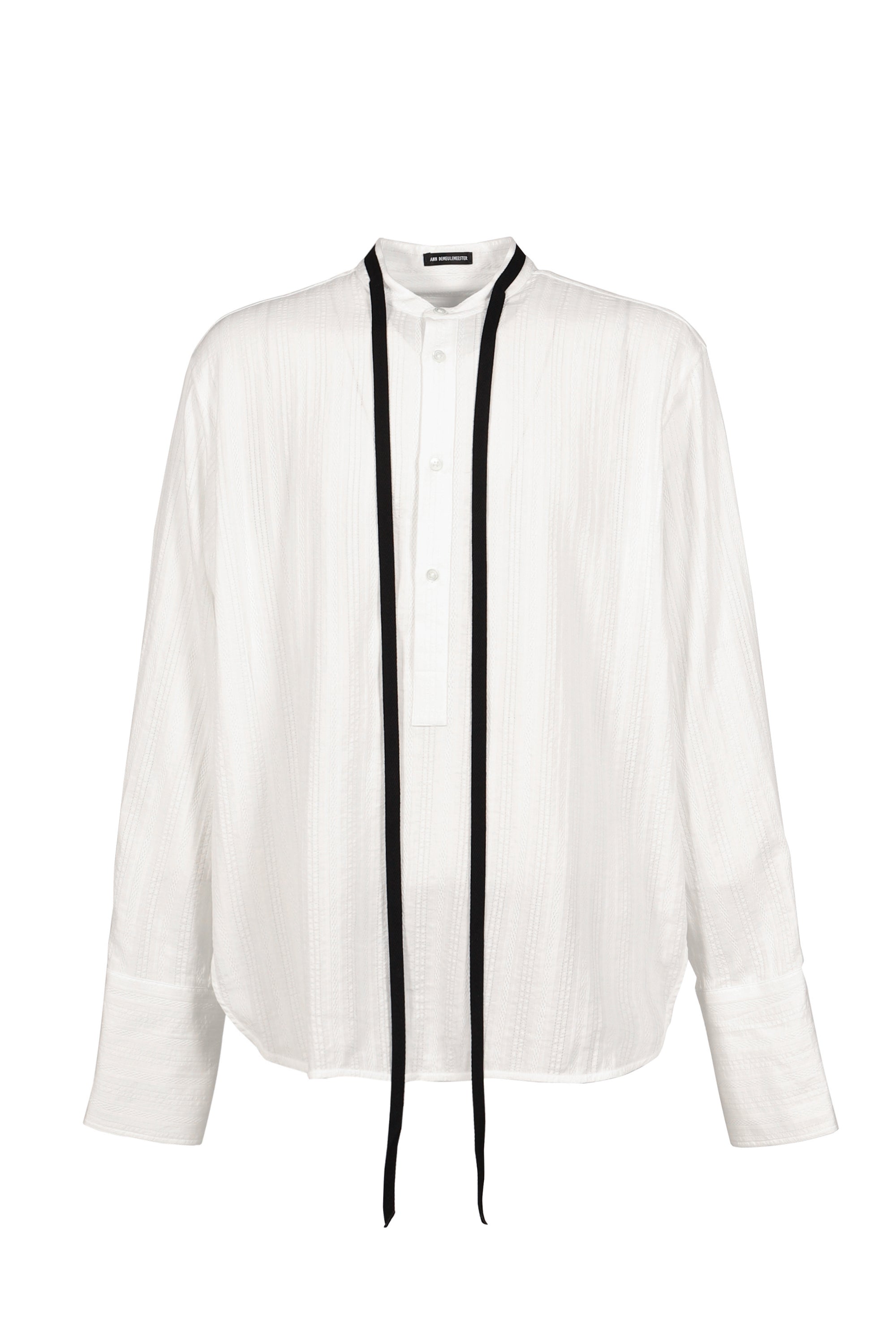 ANN DEMEULEMEESTER white narrow tie 未使用品 Ann Demeulemeester アン ドゥムルメステール FW26 BERTIL SERAFINO