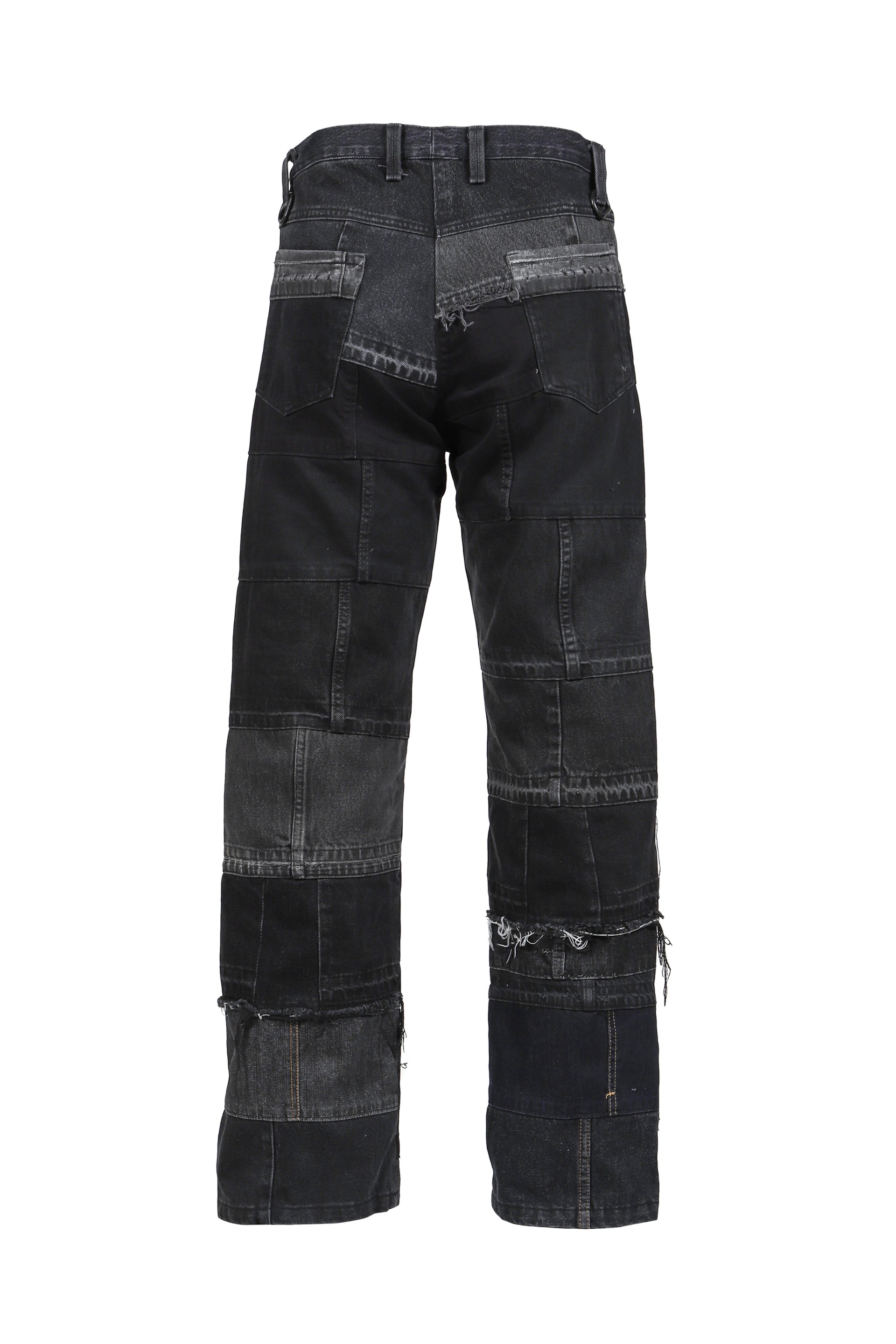 WIDE LEG DENIM HEM / BLACK