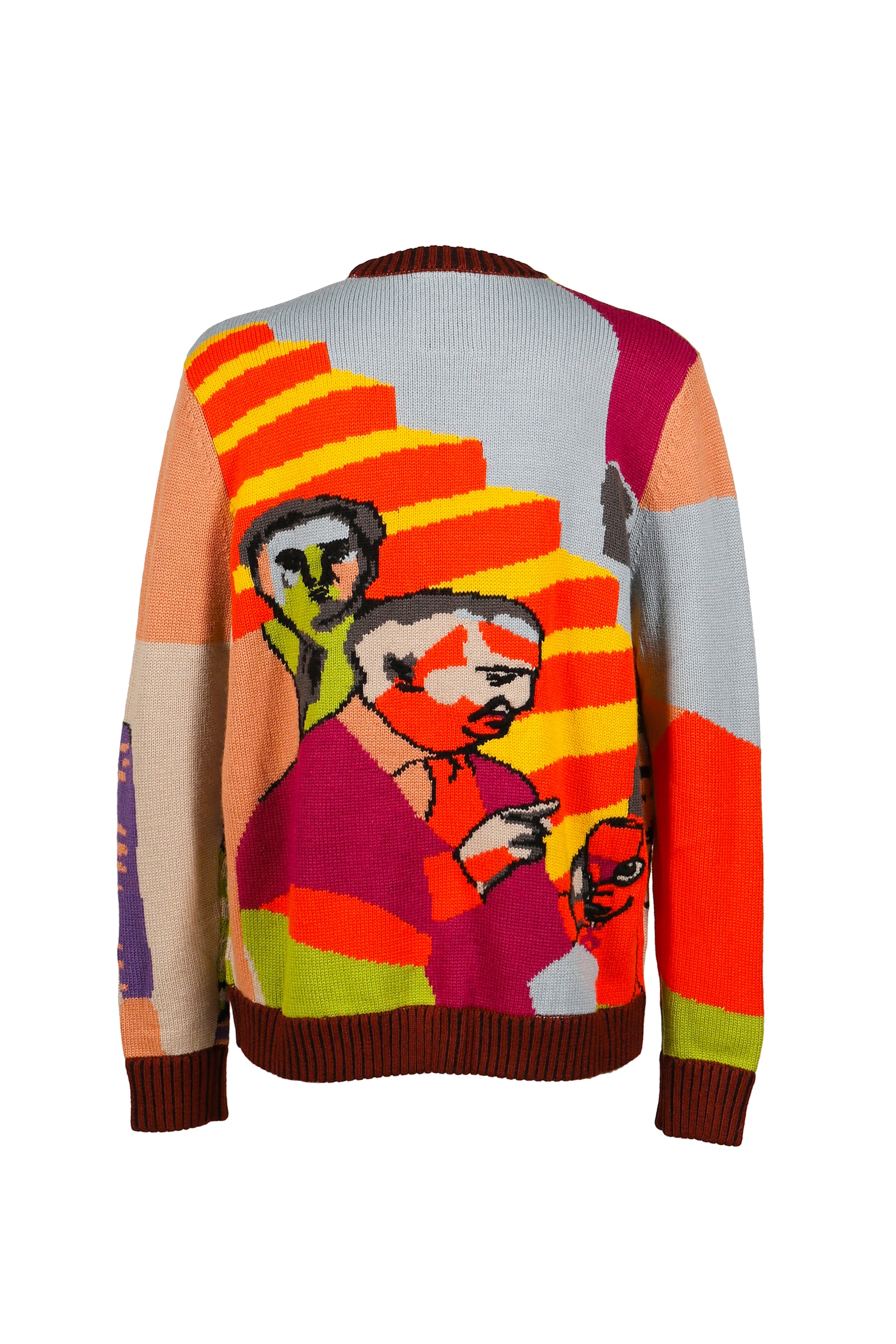 TWO STEP HAND EMBRIODERD SWEATER / MULTI