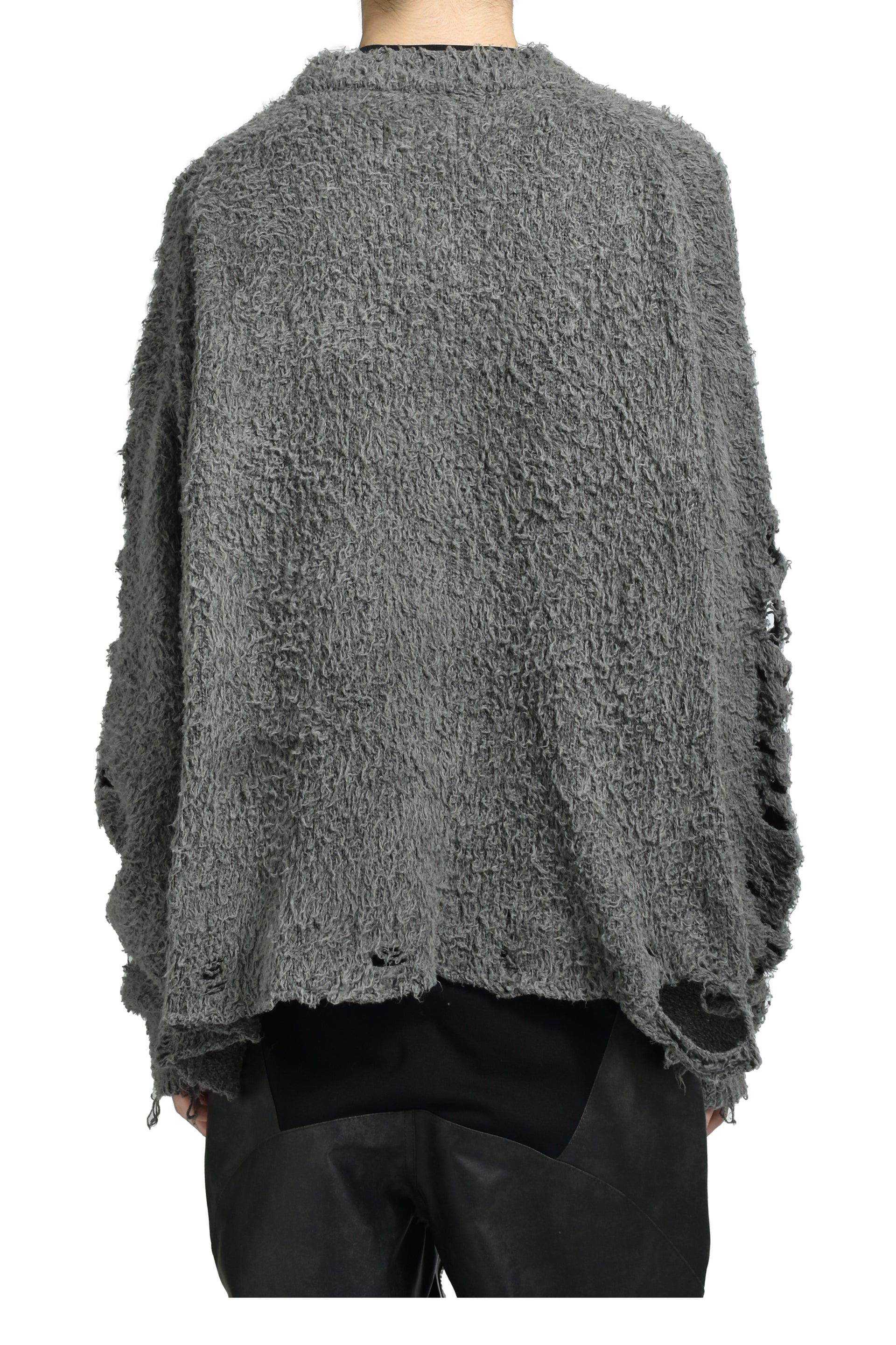RIBCAGE KNIT PULLOVER / GRAY