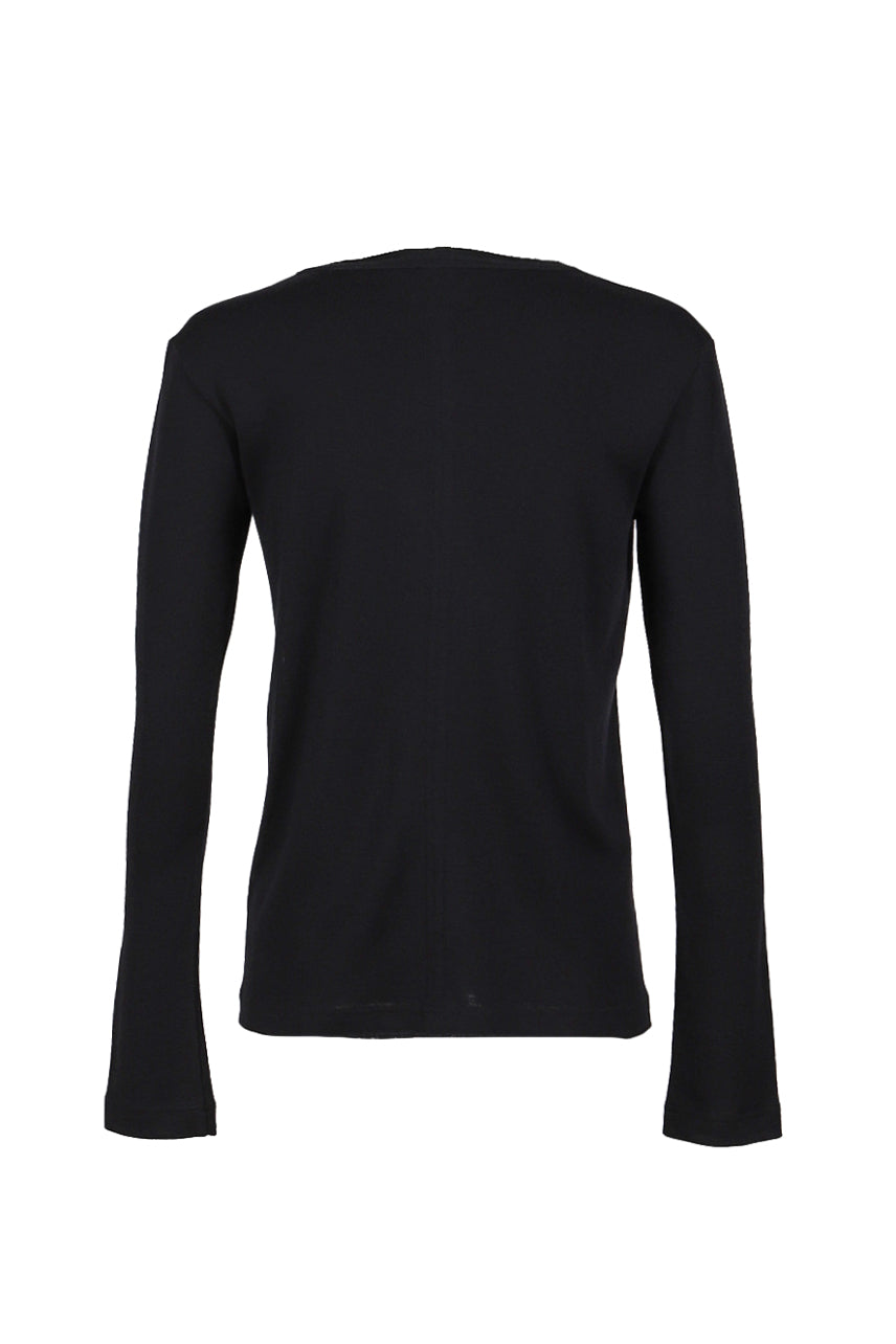 BED J.W. FORD WOOL REGULAR LONG-SLEEVE / BLK