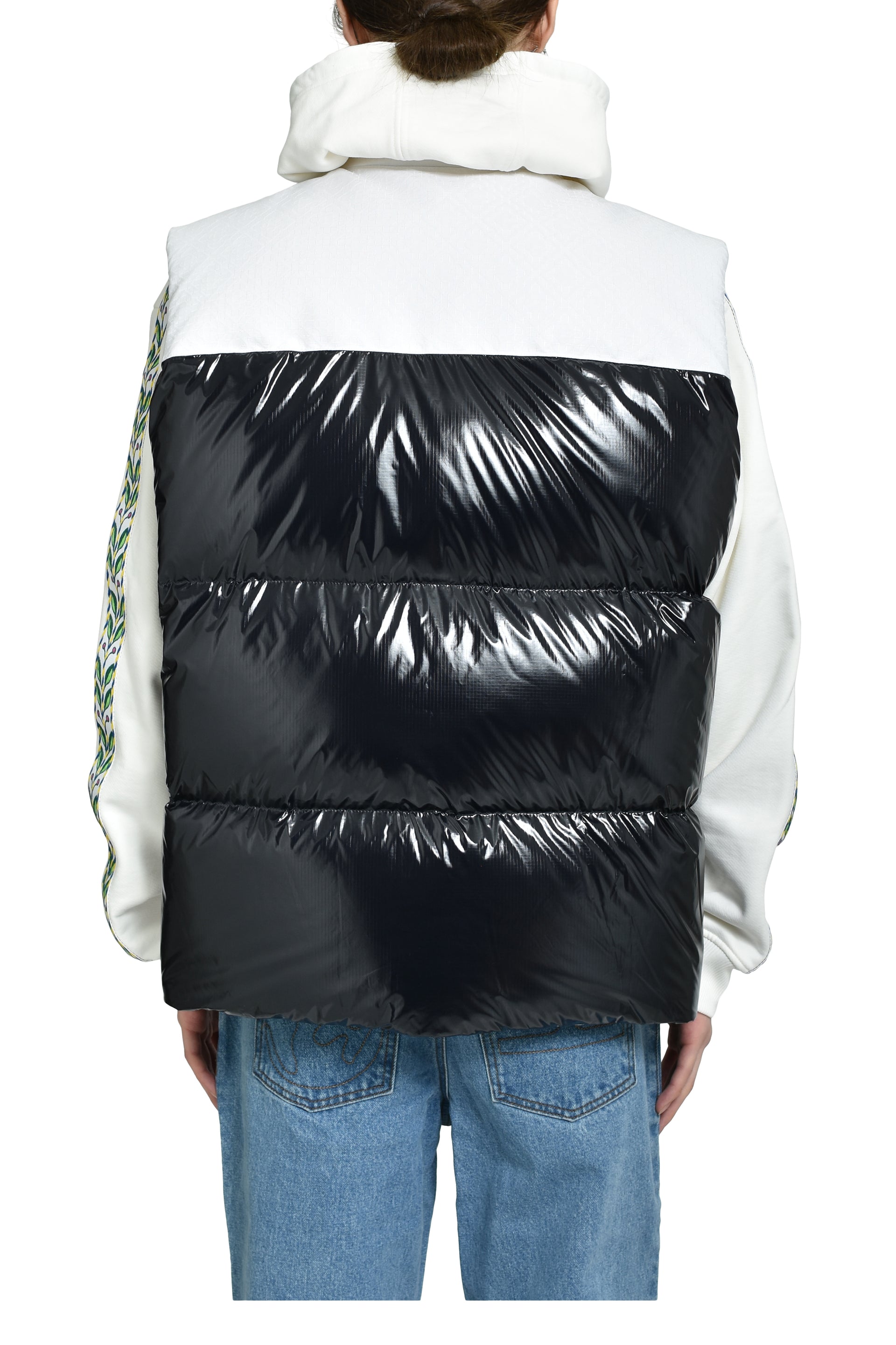 DOWN VEST / WHT BLK