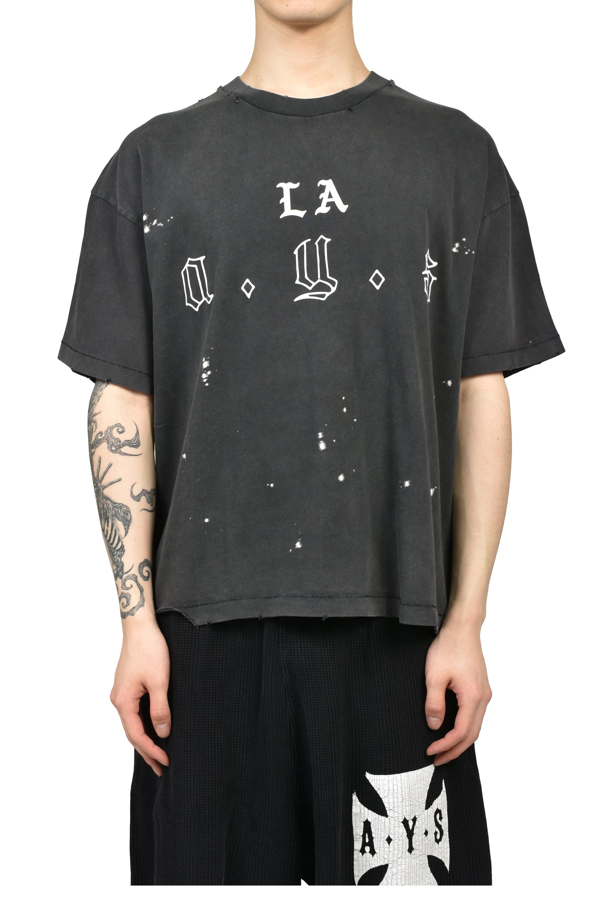 ASKYURSELF アスクユアセルフ SS26 LA AYS T / VINTAGE BLK - NUBIAN 