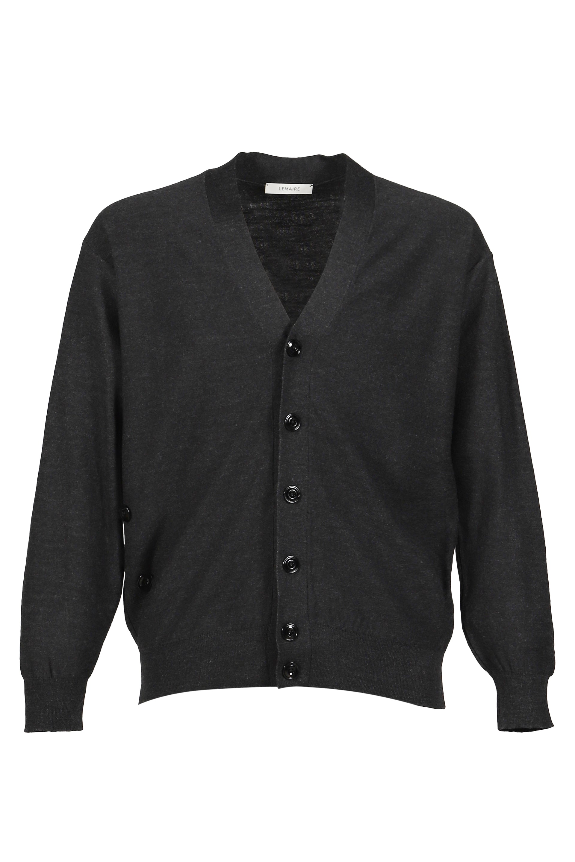RELAXED TWISTED CARDIGAN / ANTHRACITE