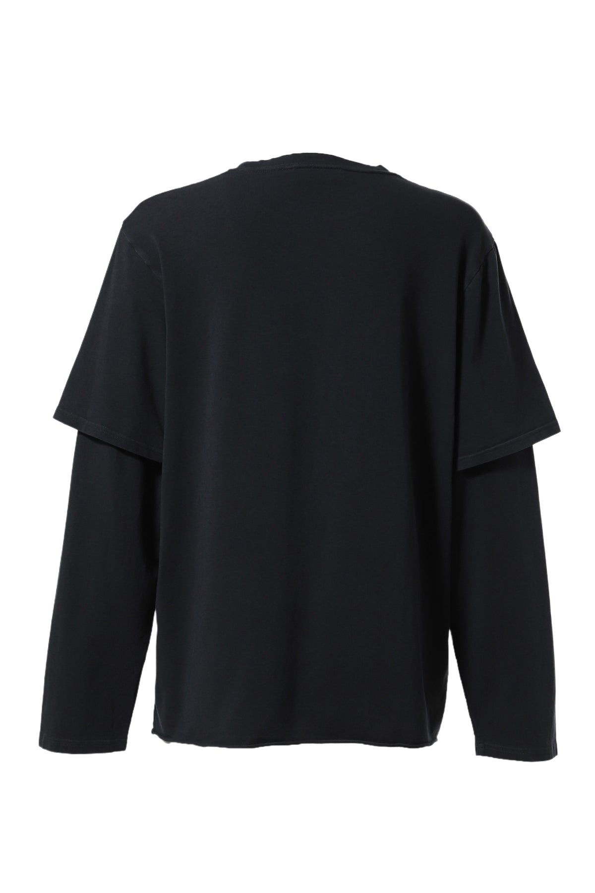 LONG SLEEVE DOUBLE SHIRT / WAHED BLK