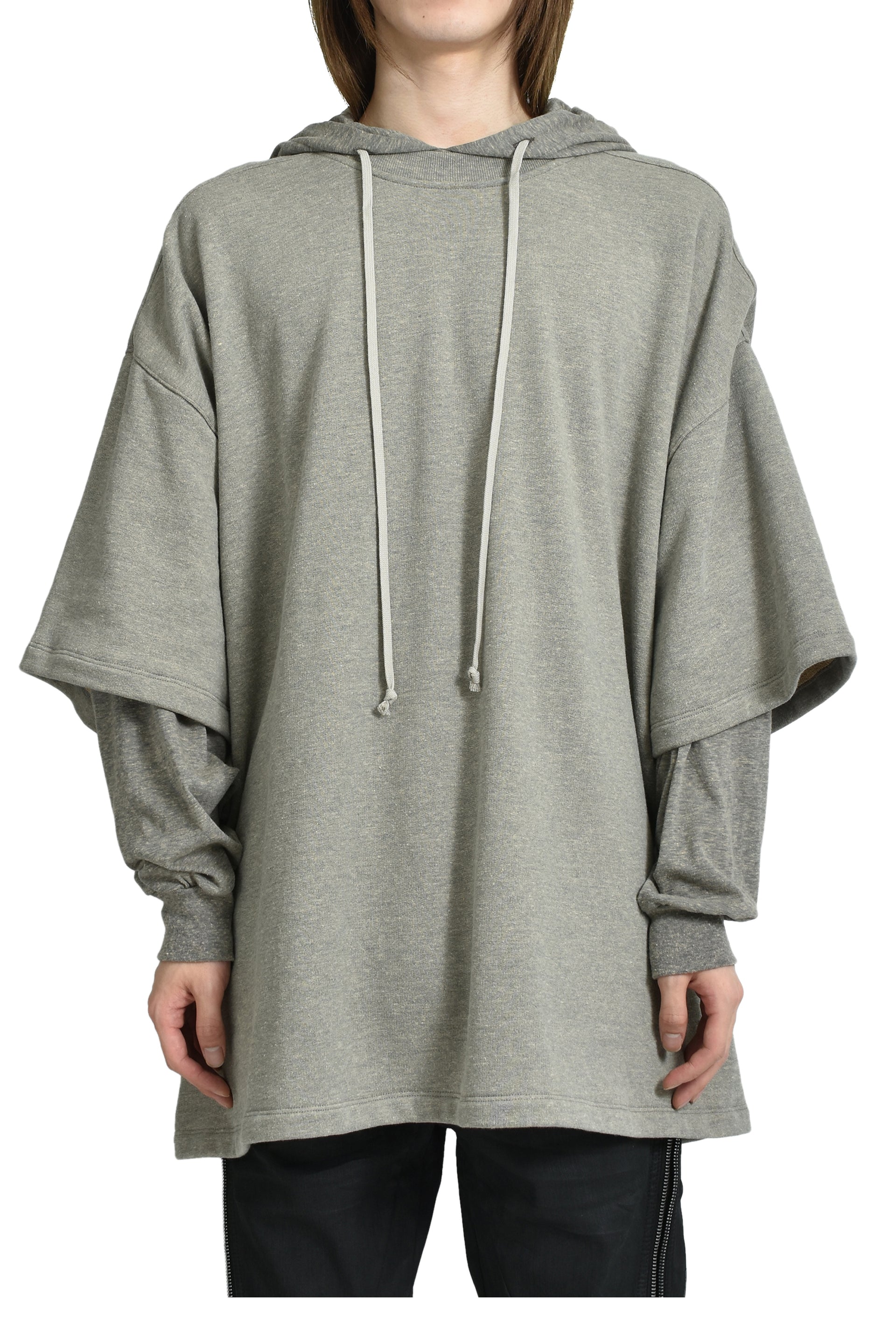 TOMMY HUSTLER HOODIE / MELANGE GRY