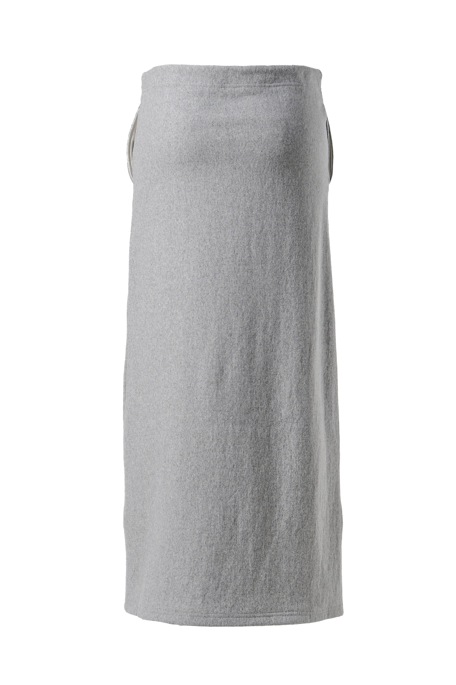 RhodolirioN DEEP SLIT SKIRT - FRENCH TERRY / GRY