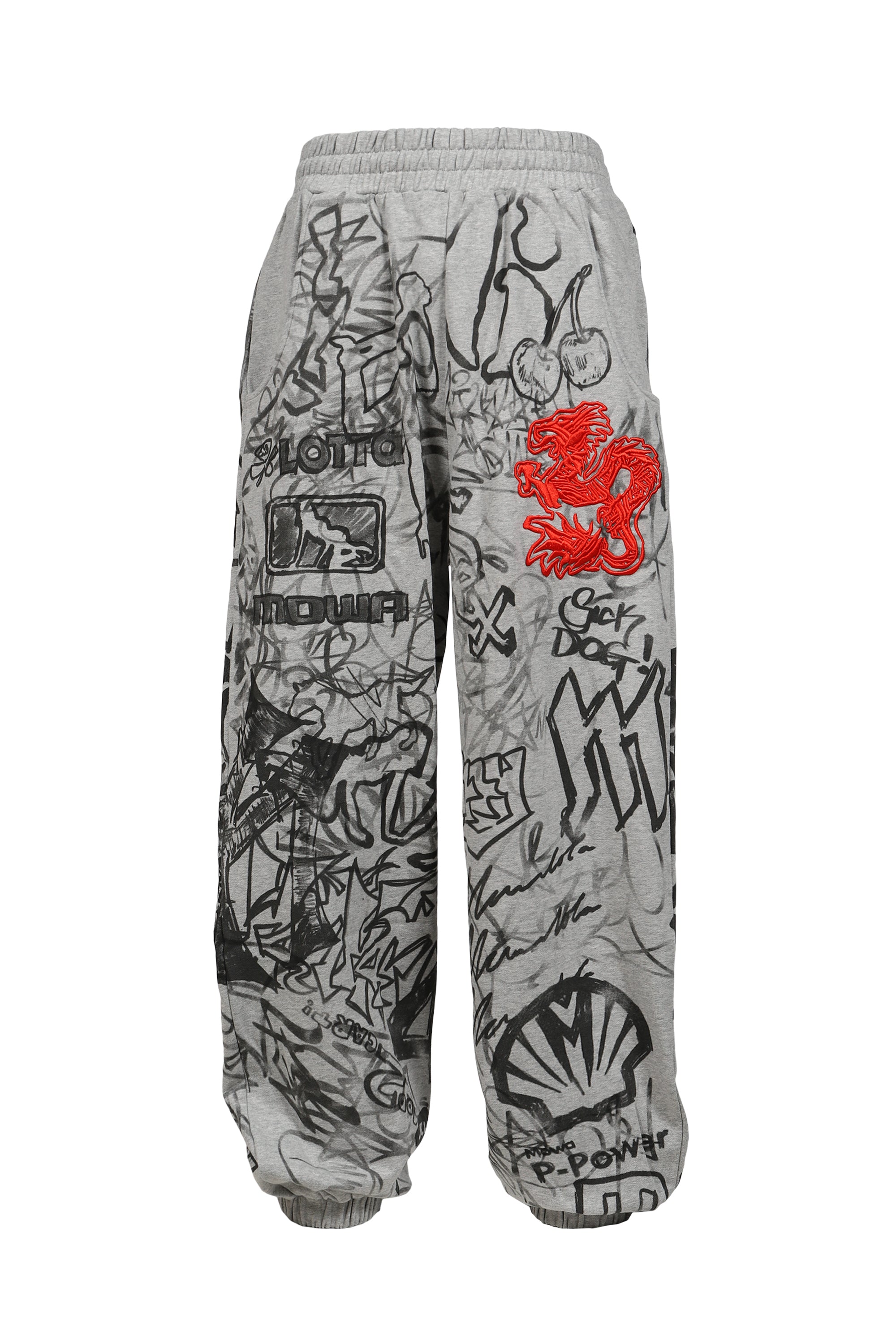 MOWALOLA モワローラ SS26 GRAFITTI TRACK パンツ MOWALOLA モワローラ SS26 GRAFITTI TRACK PANTS / GRY - NUBIAN ヌビアン