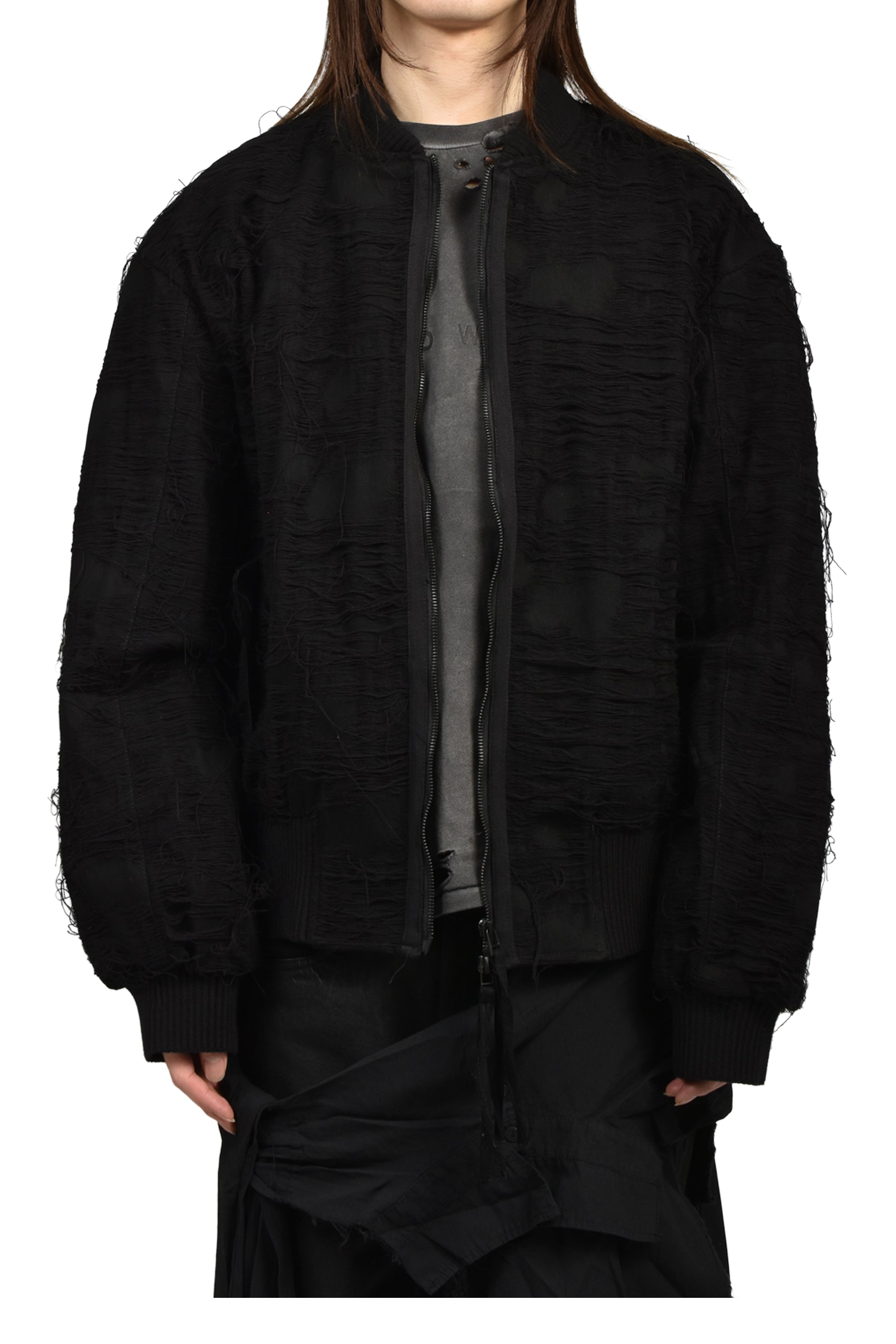 Troubled Waters トラブルウォーター SS26 MUMMY BOMBER JACKET / BLK