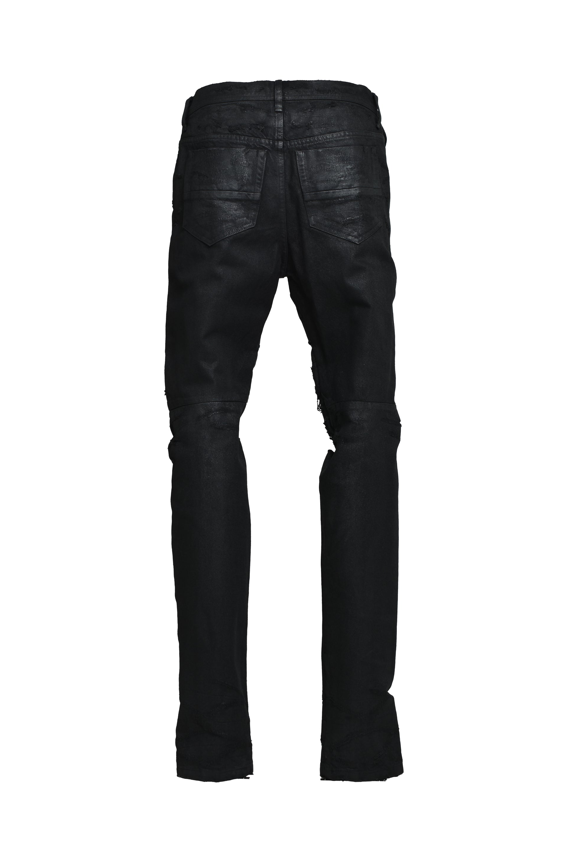 12OZ COATING DENIM PANTS / BLK WAX