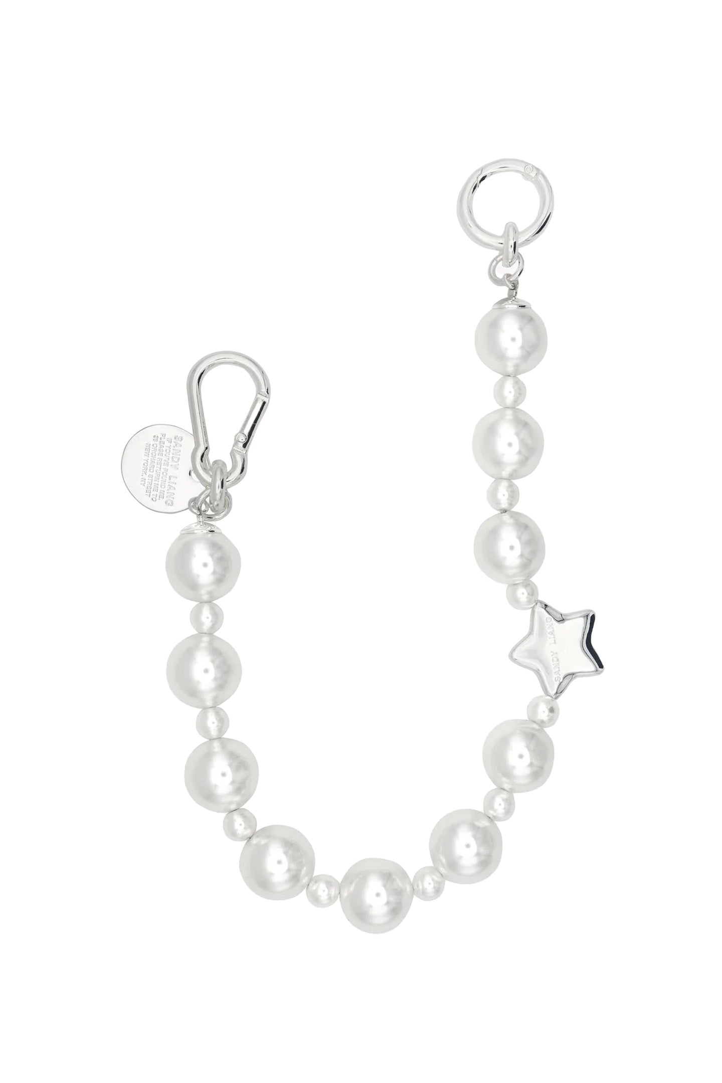 アクセサリー pupu SANDY LIANG サンディーリアン FW25 PEARL KEY CHARM / WHT - NUBIAN