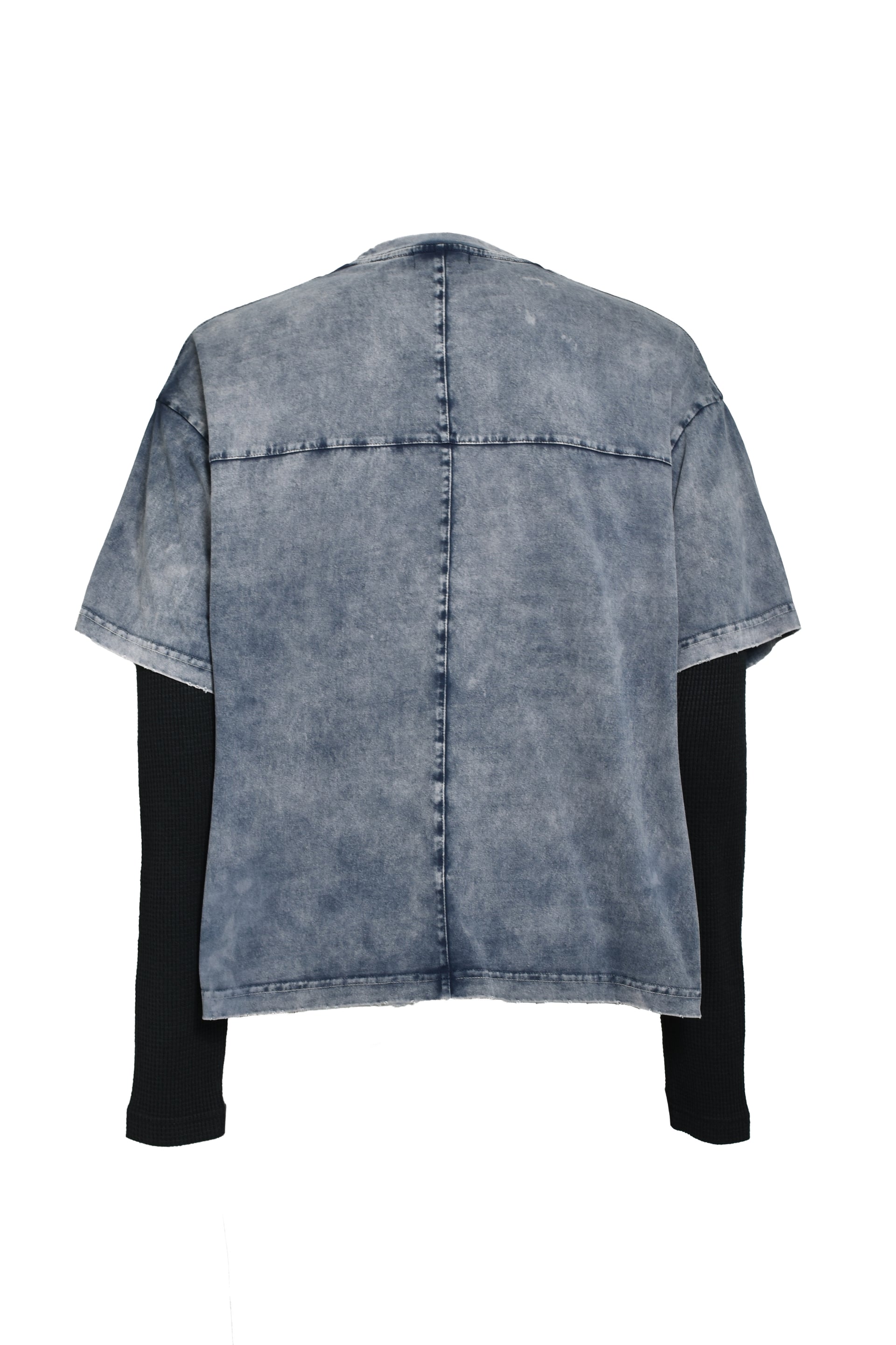 LAYERED T-SHIRT / BLACK