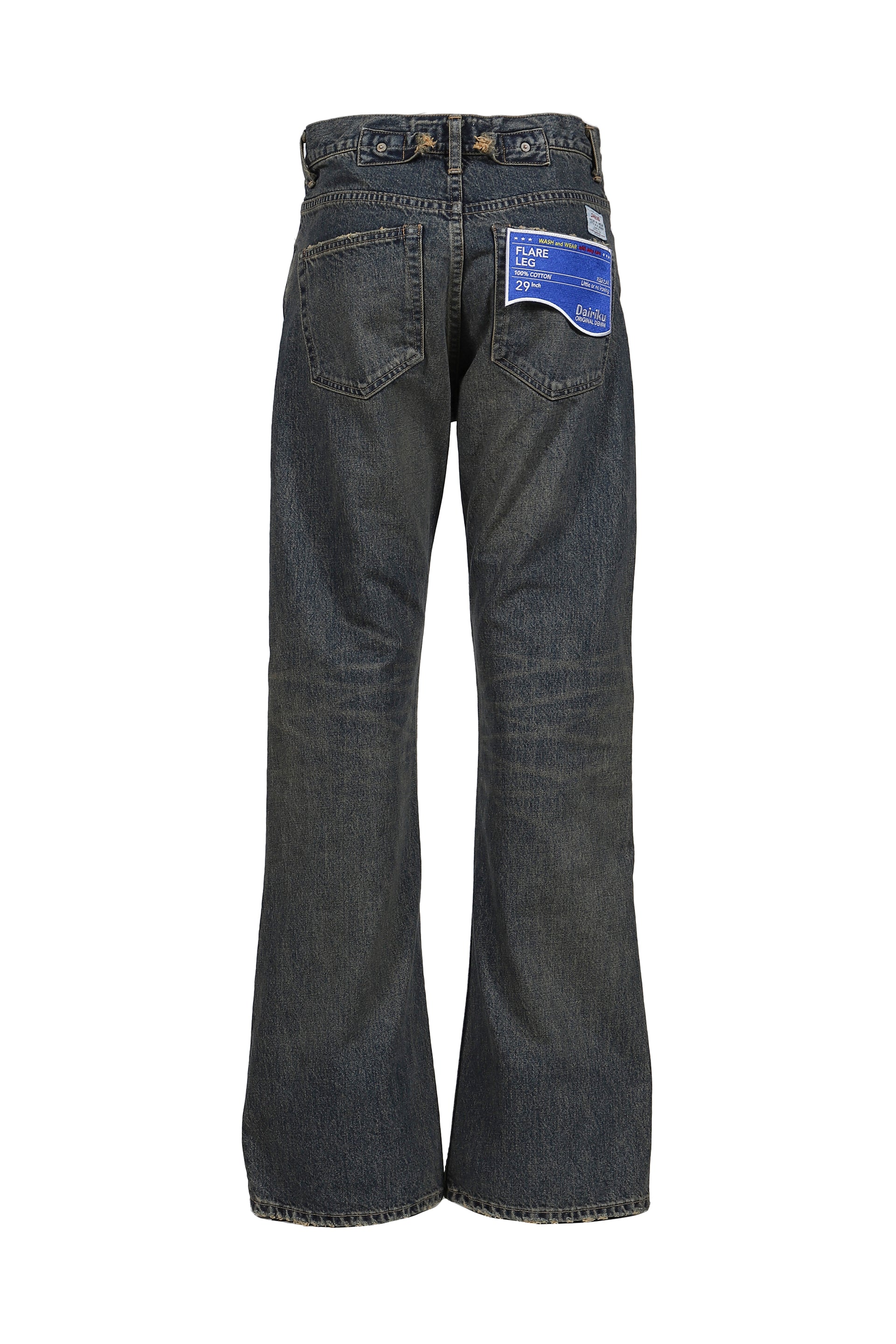 "RIBBON" VINTAGE DENIM PANTS / IND