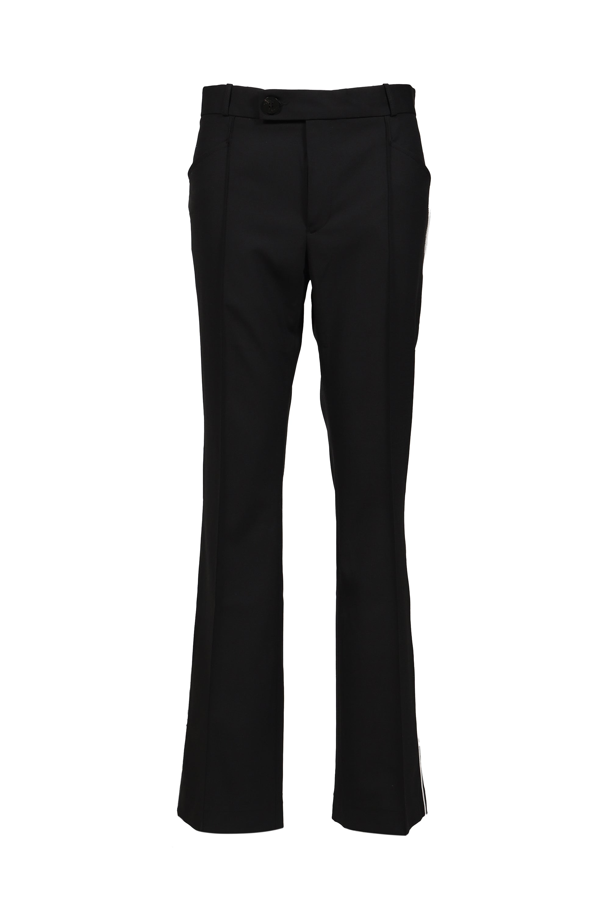 PIPPING FLARE TROUSERS / BLK