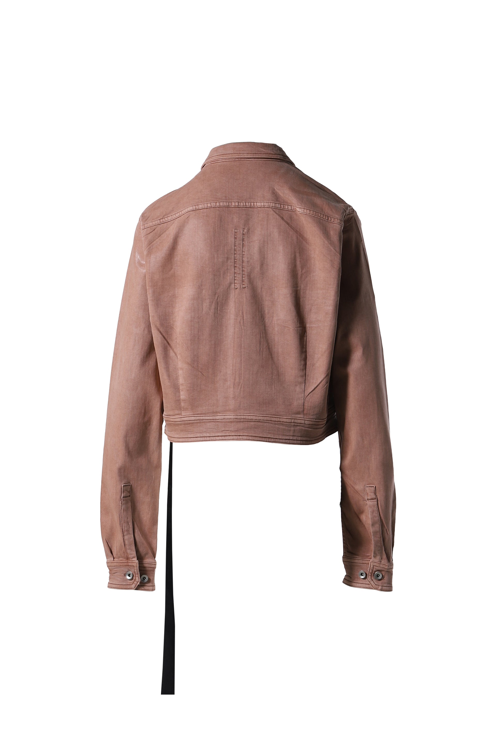 Rick Owens DRKSHDW CAPE SLEEVE CROPPED OUTERSHIRT / DARK PINK