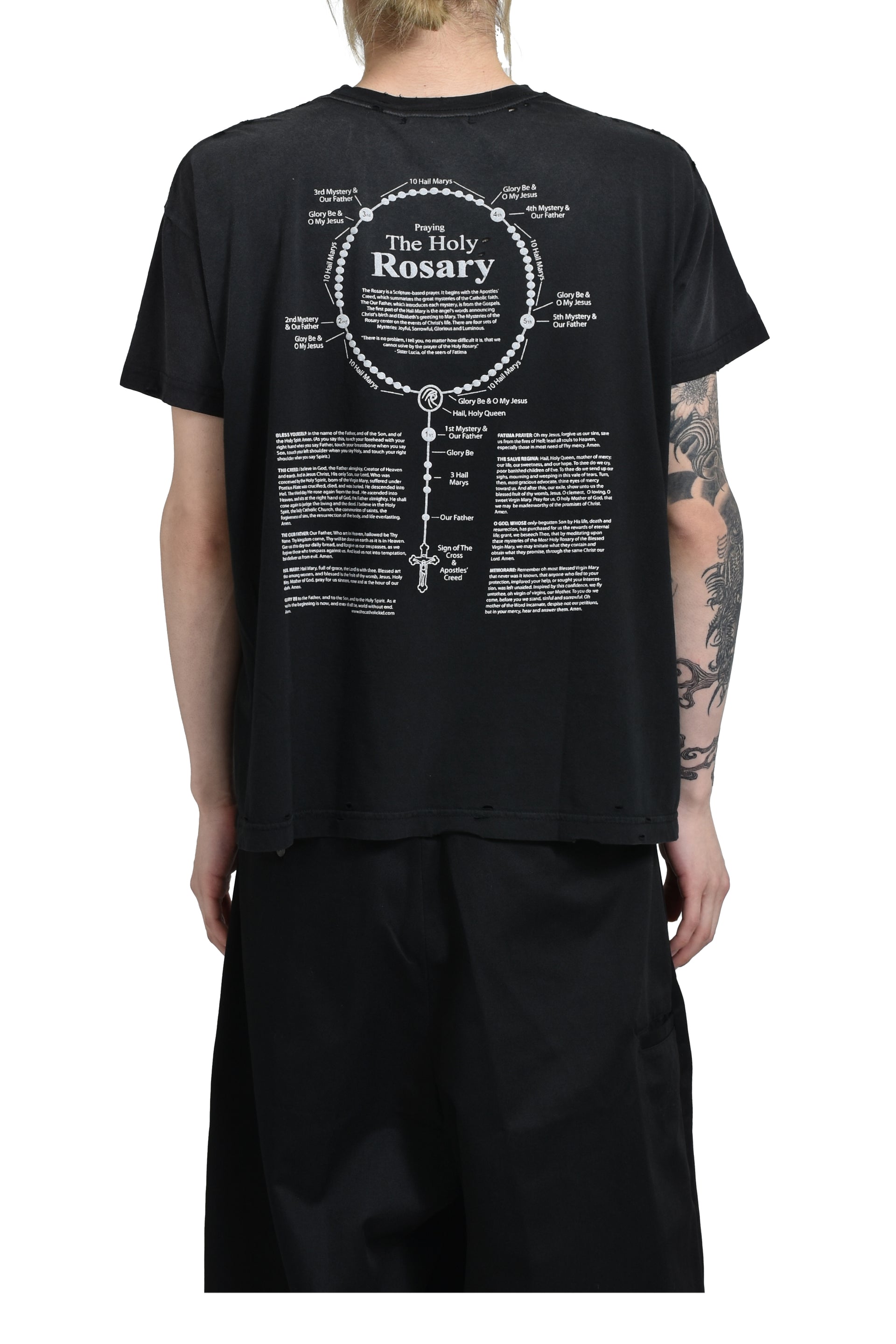 WILLY CHAVARRIA REFORMED PUTAS DESTROYED EASY TEE / BLK