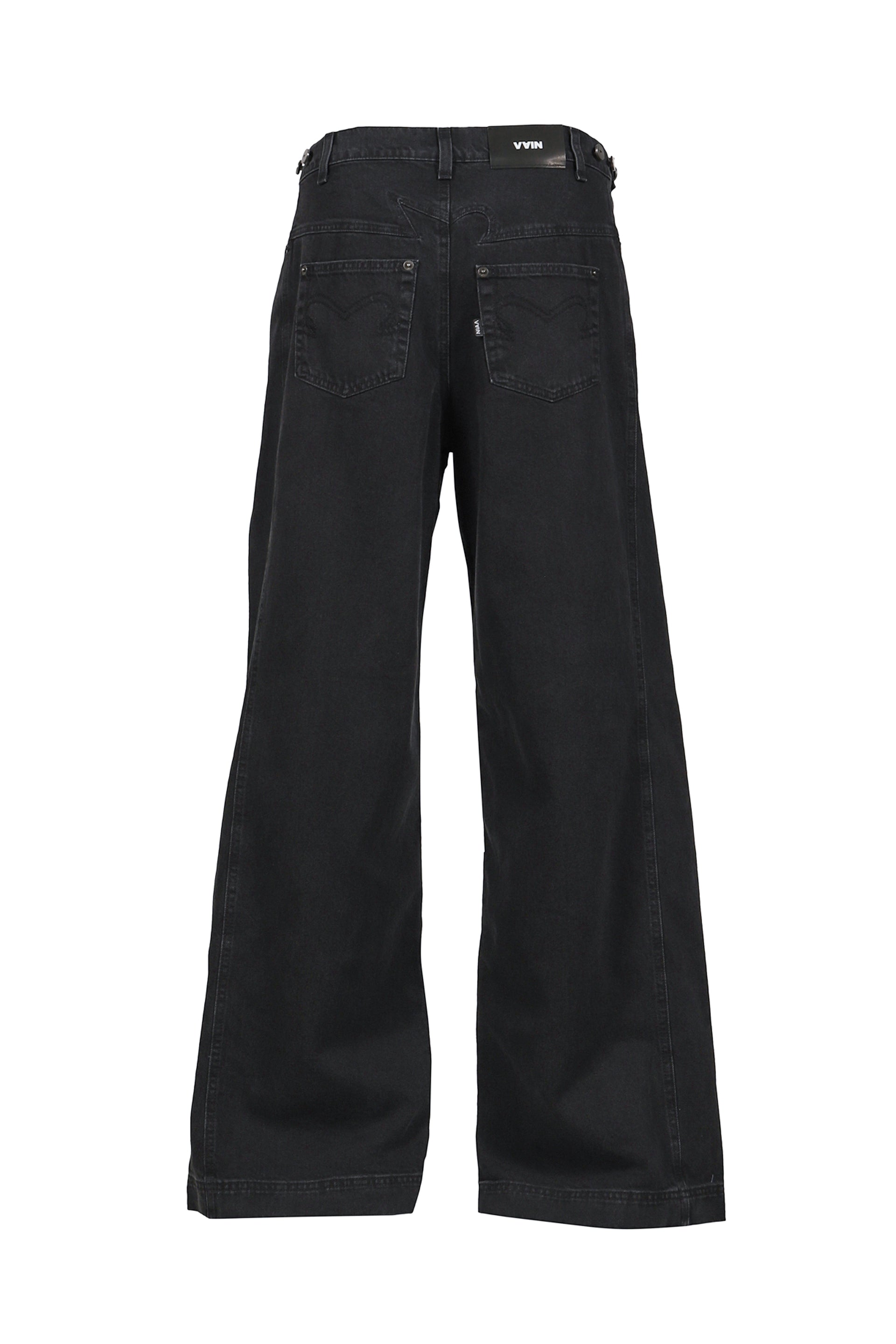 ADJUSTABLE JEANS / BLK