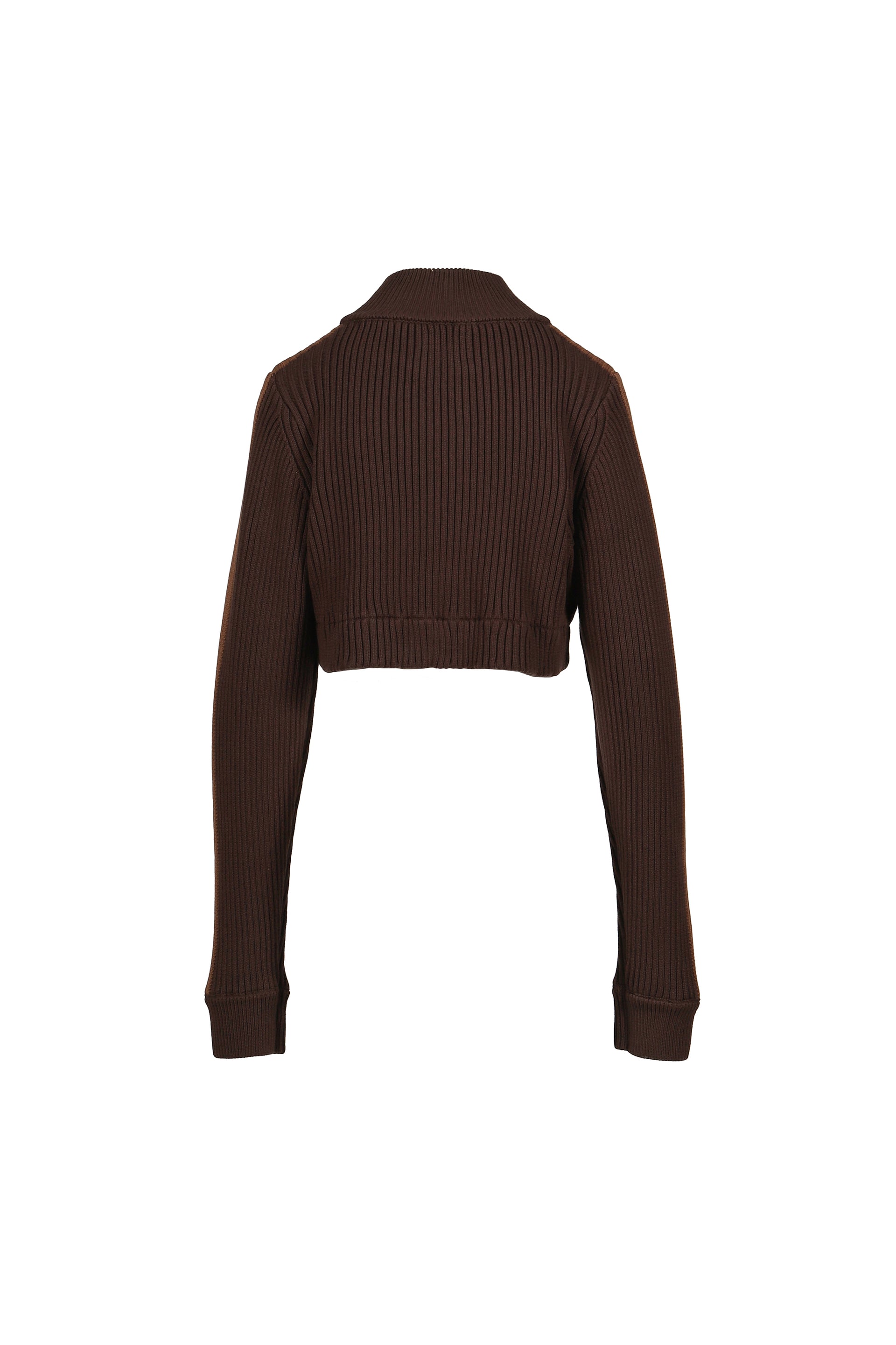 DOUBLE ZIP KNIT / BRW