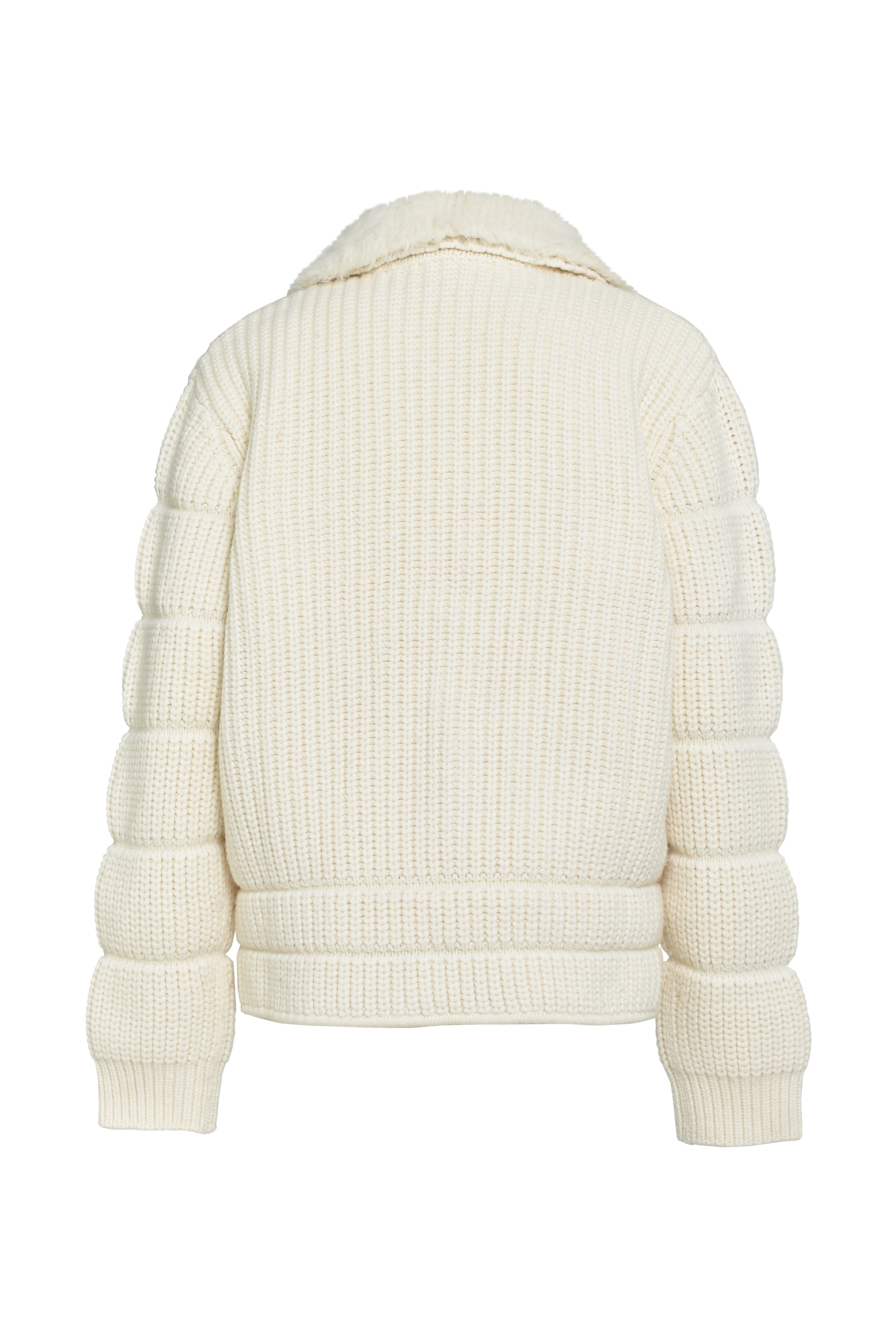 RIB PADDED JACKET / ALPACA MIX