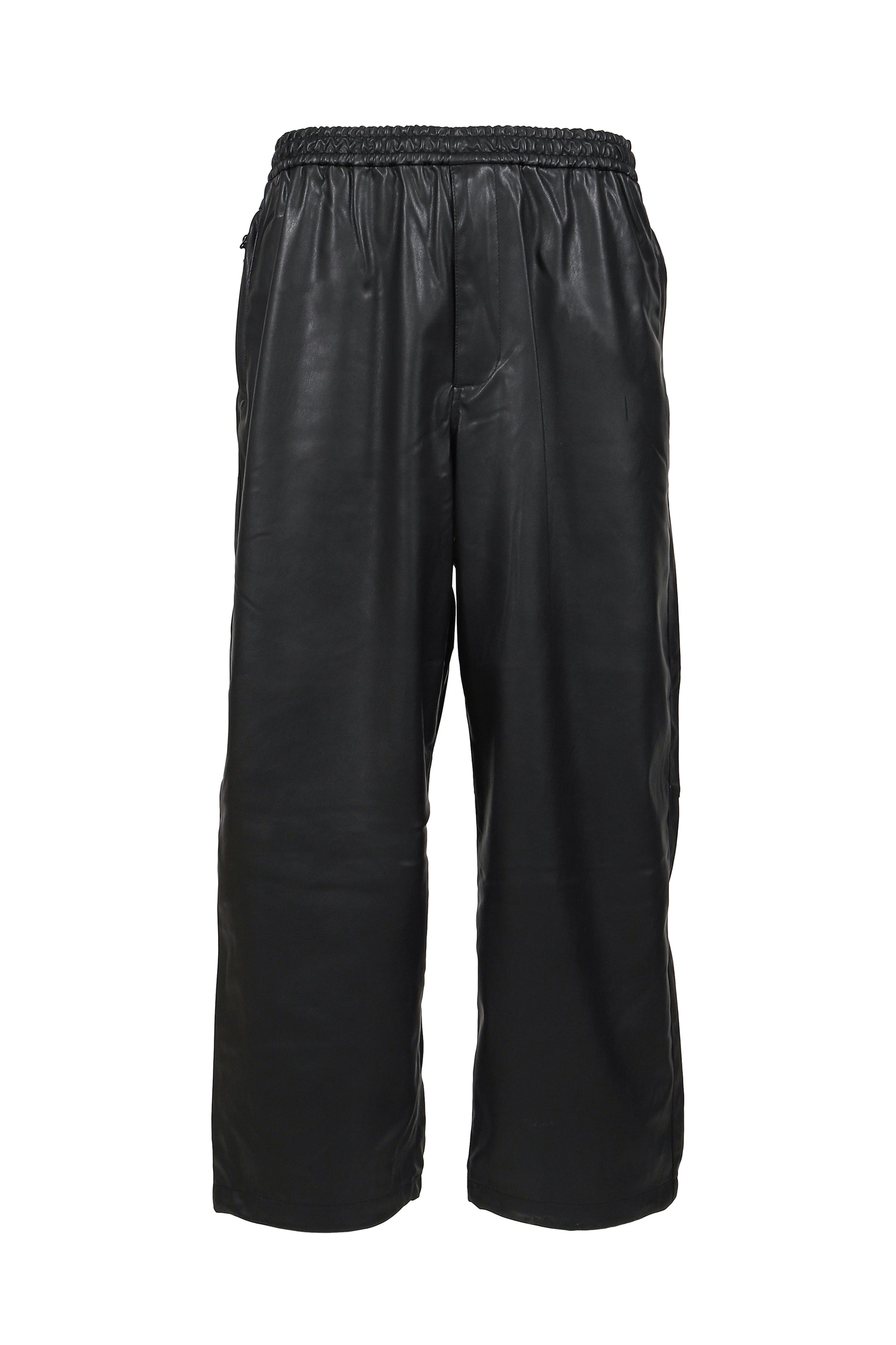 TECH SYNTHETIC SKIN WINDBREAKER PANTS / BLK