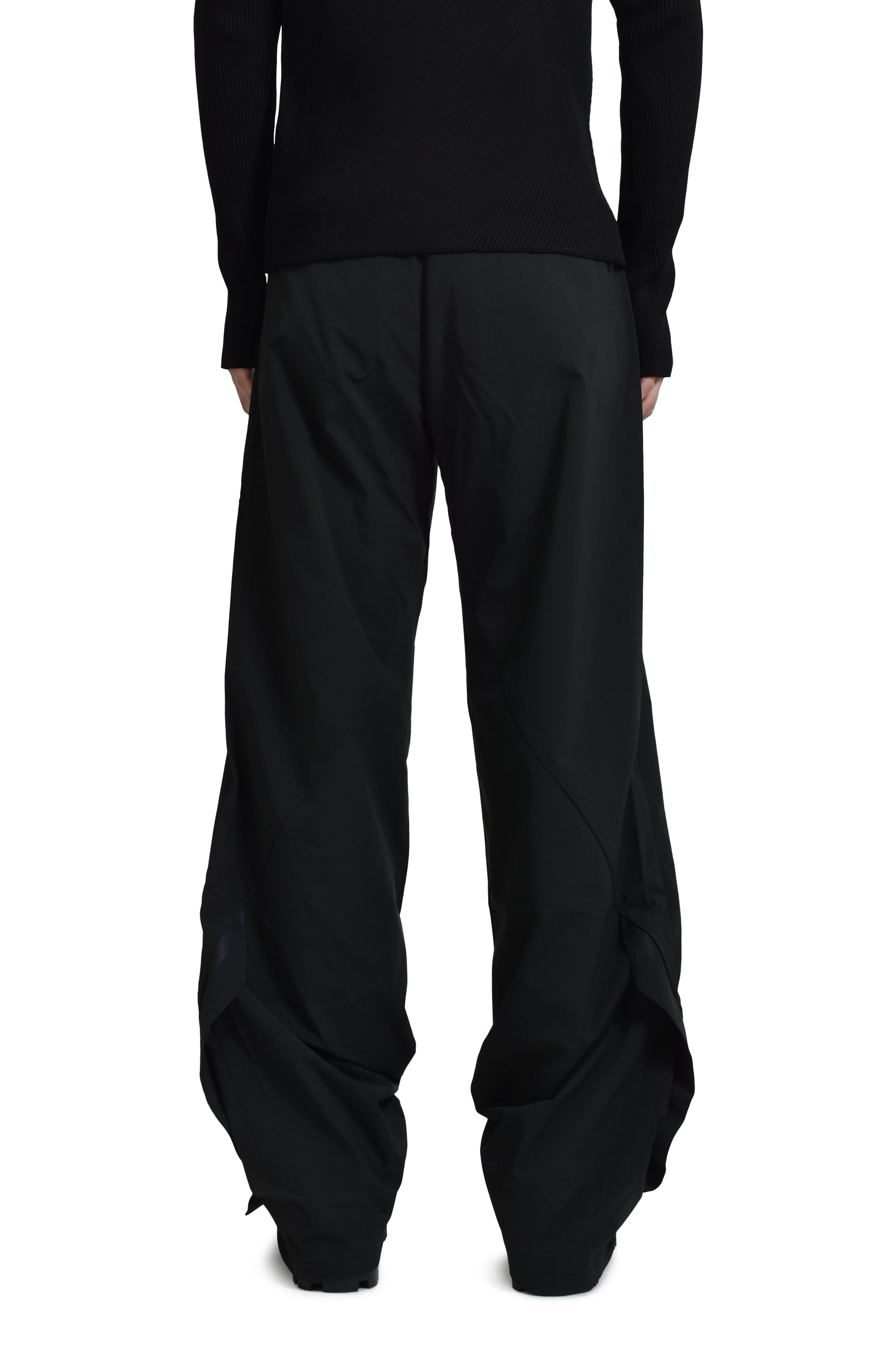 MOIRE TROUSERS / BLK