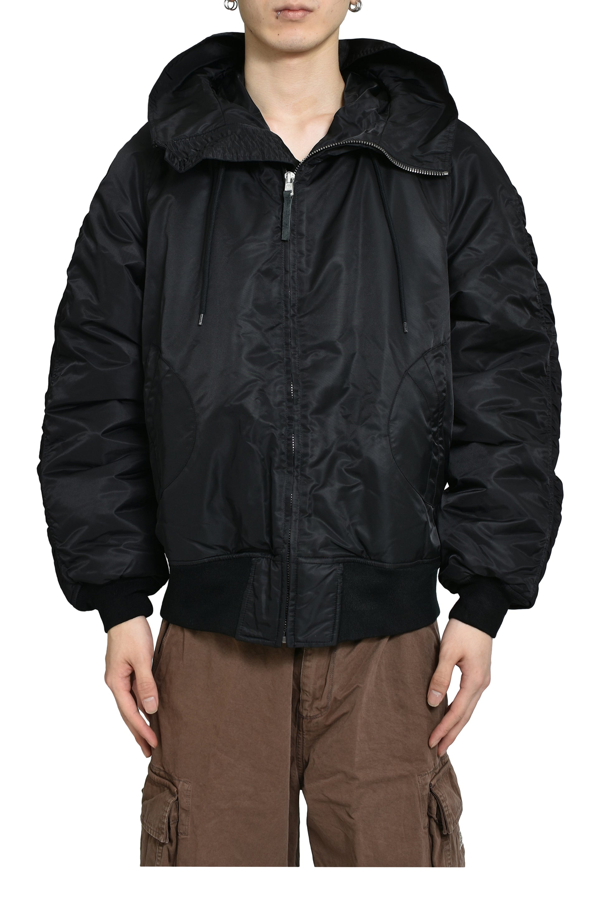 FLIGHT BOMBER JACKET WOVEN / BLK
