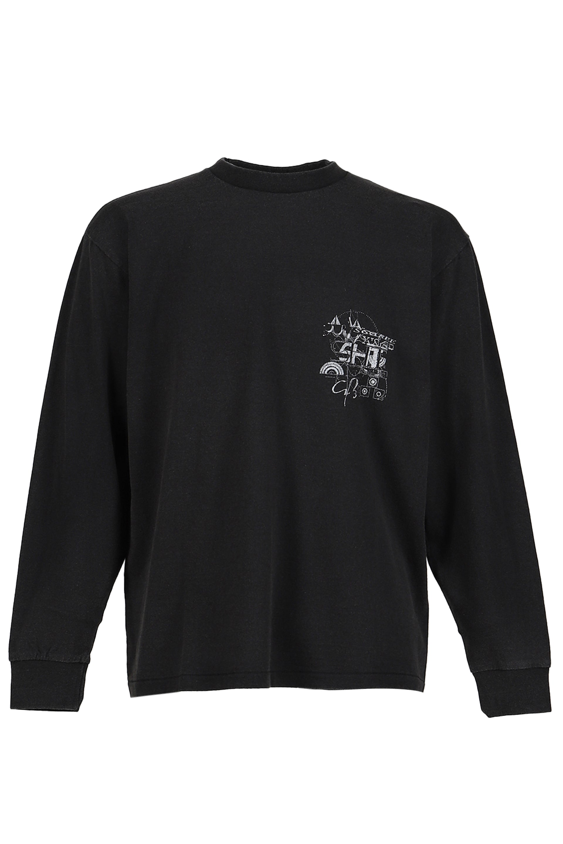 DEVASTATED WALL L/S TEE / BLACK